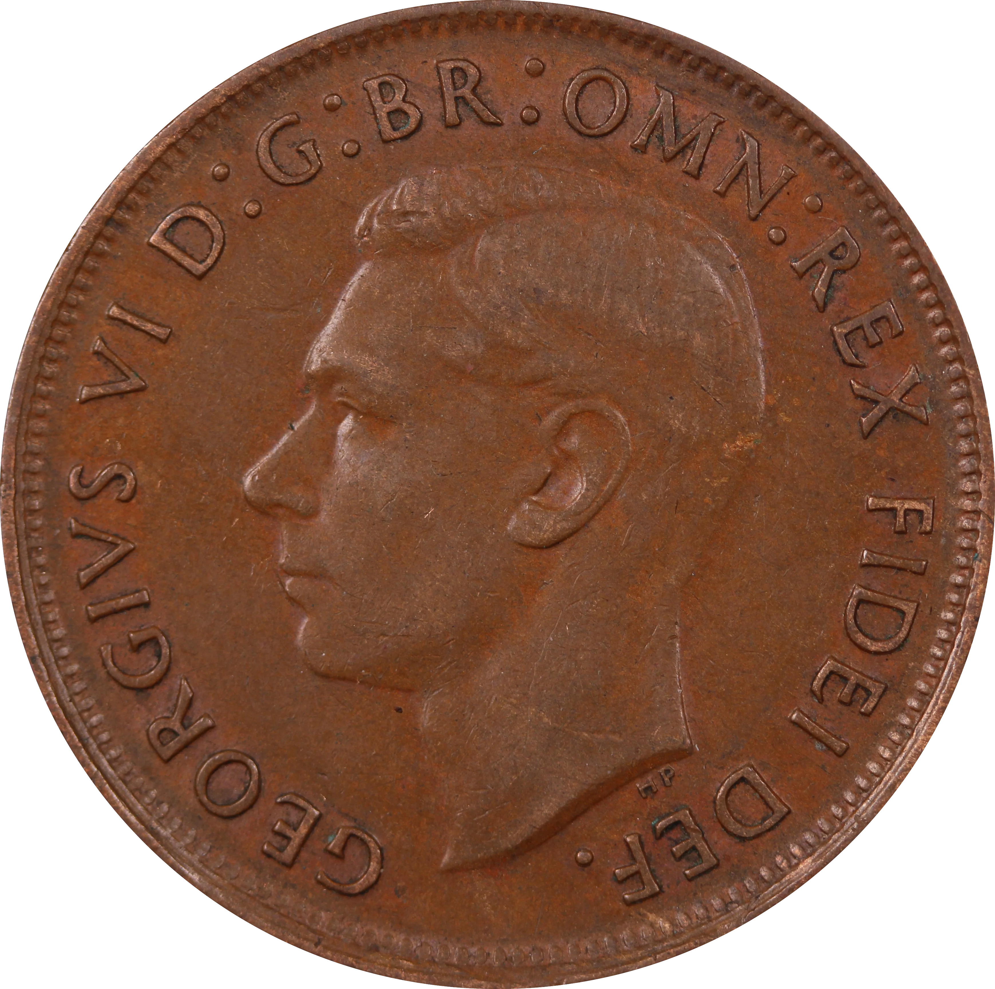 1950 Penny Lamination Peel VF - Image 2