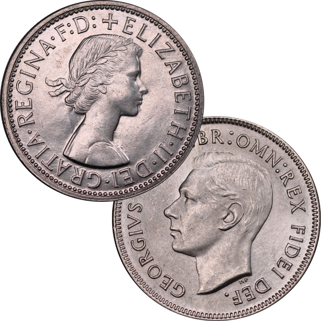 1951 Federation Florin and 1954 Royal Visit Pair UNC - Image 2
