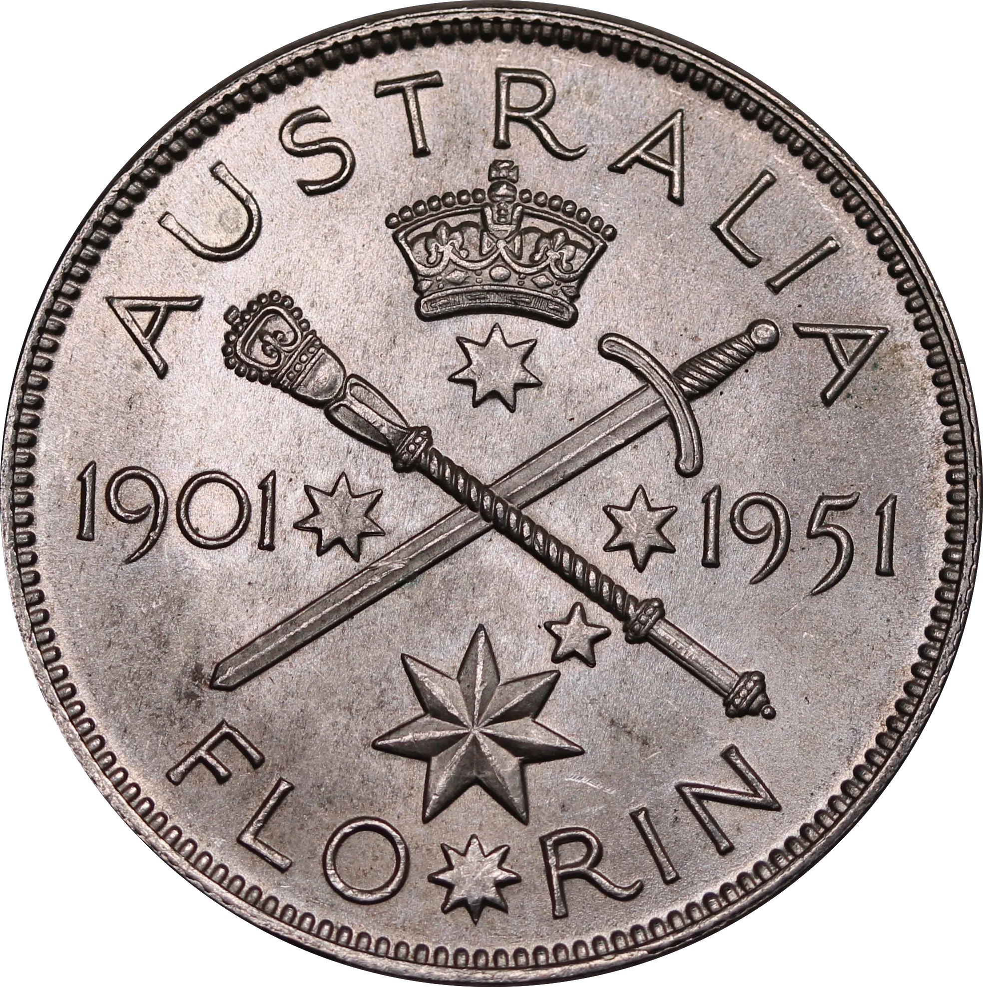 1951 Federation Florin and 1954 Royal Visit Pair UNC - Image 5
