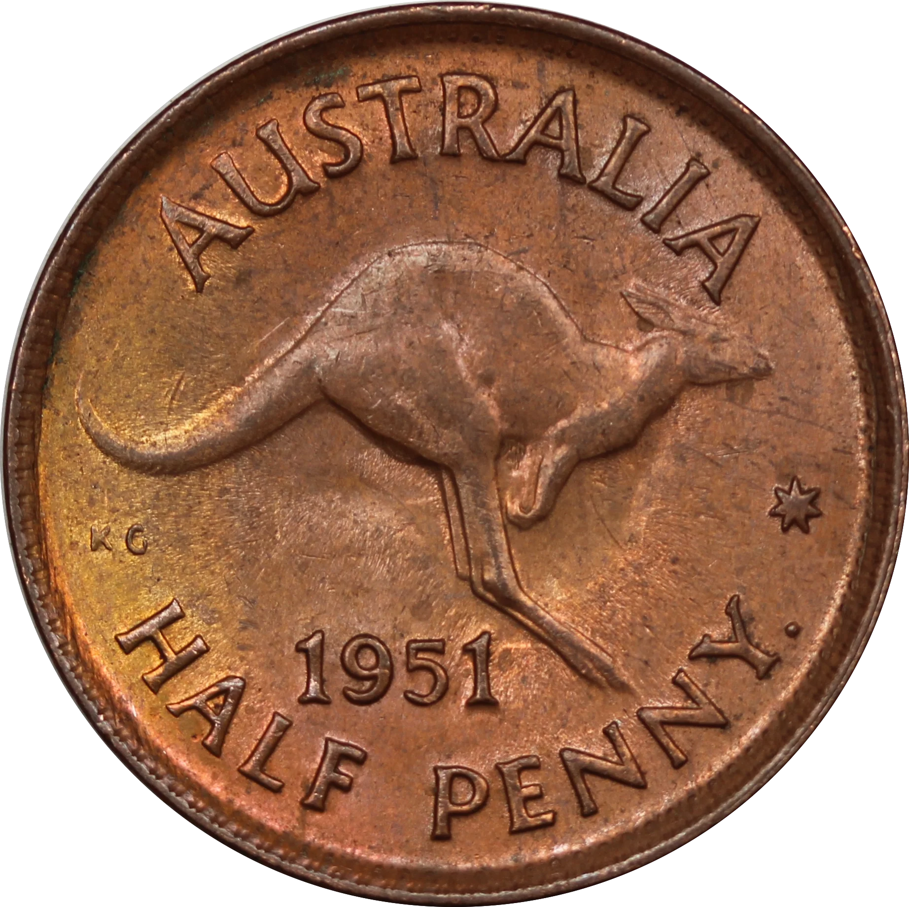 1951 Halfpenny EF