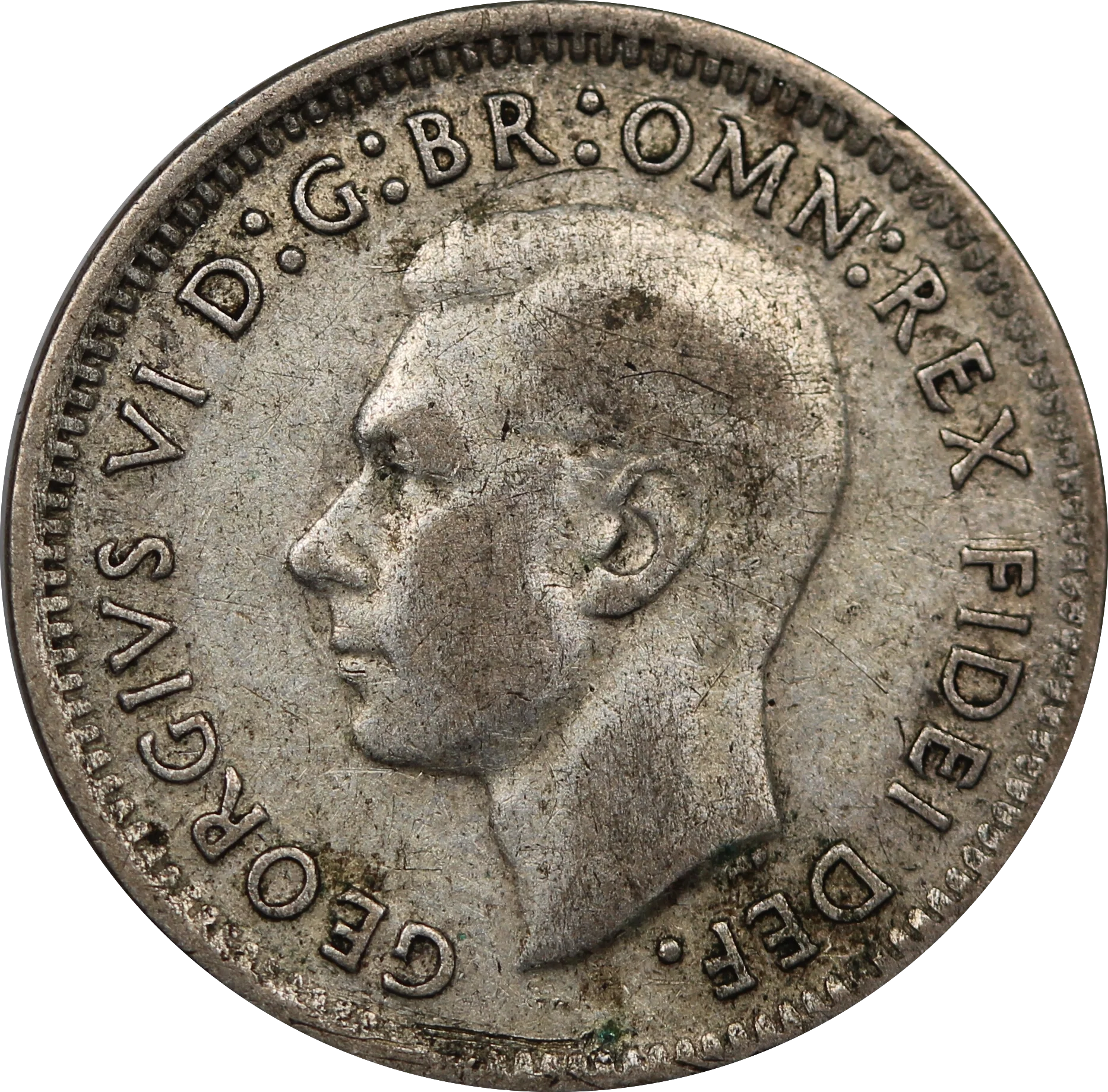 1951 Threepence Circulated - Image 2