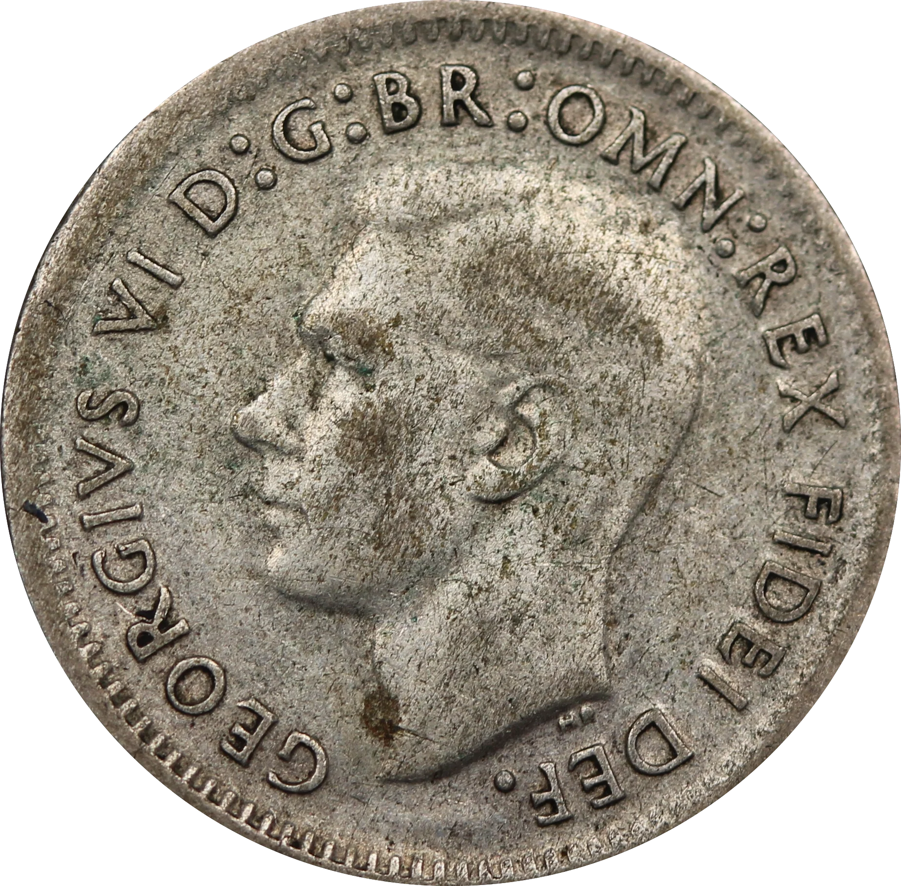 1952 Threepence Circulated - Image 2