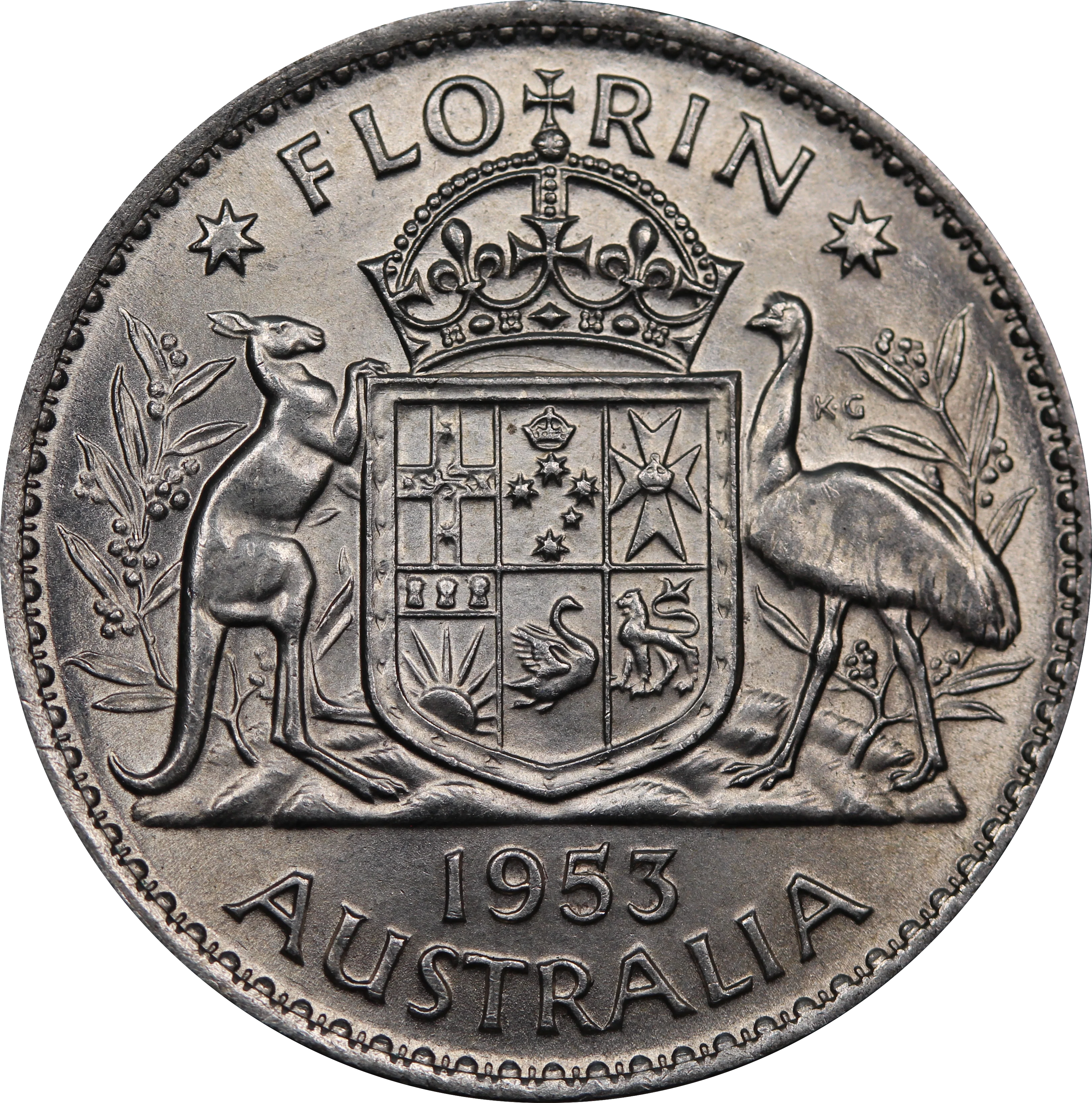 1953 Florin aUNC