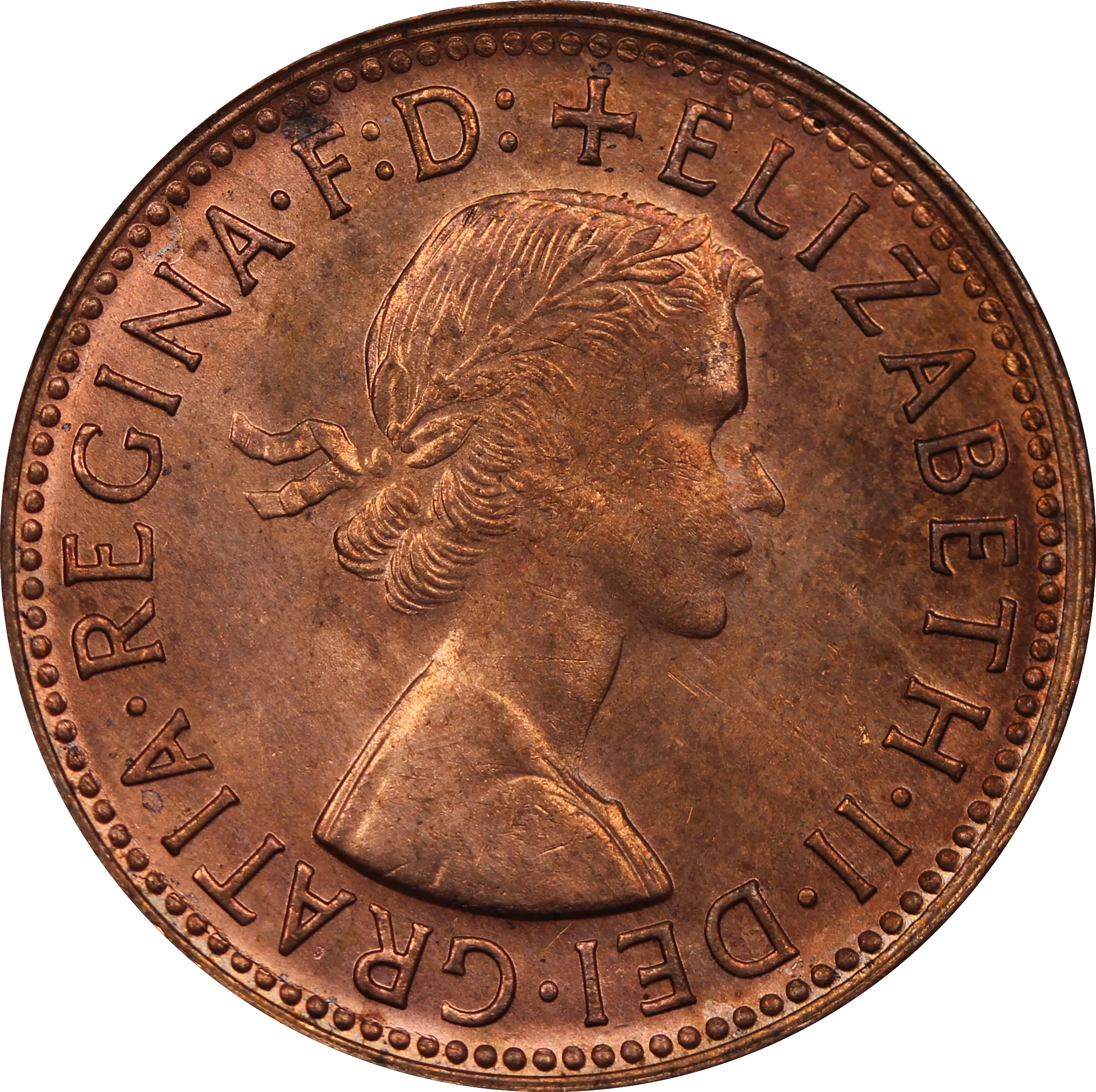 1953 Halfpenny aUNC - Image 2