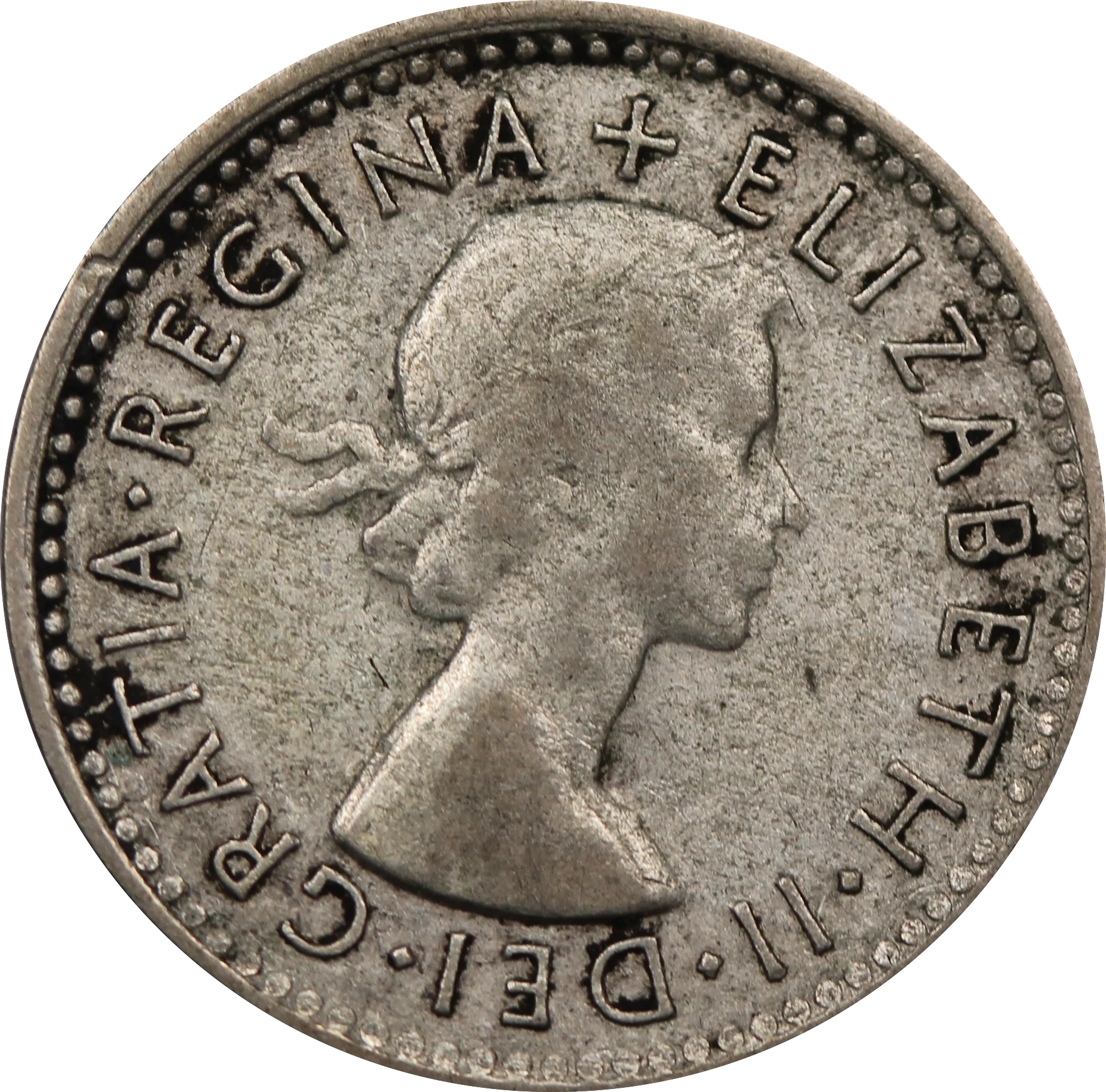 1955 Threepence Circulated - Image 2