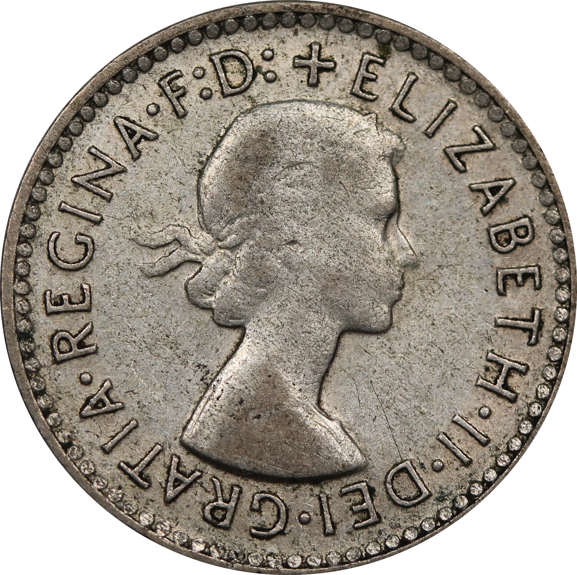1957 Threepence Circulated - Image 2