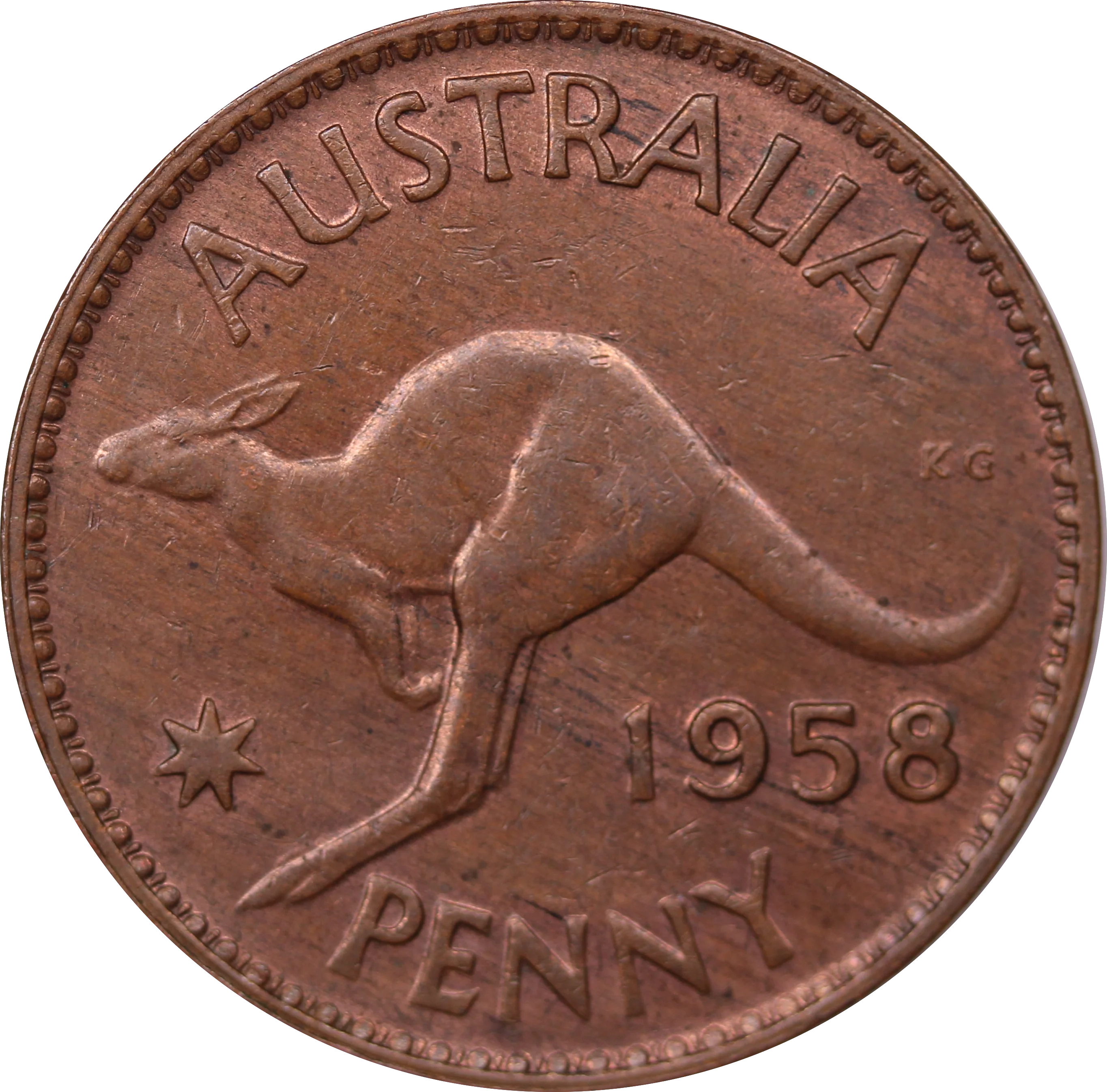 1958 Penny aUNC