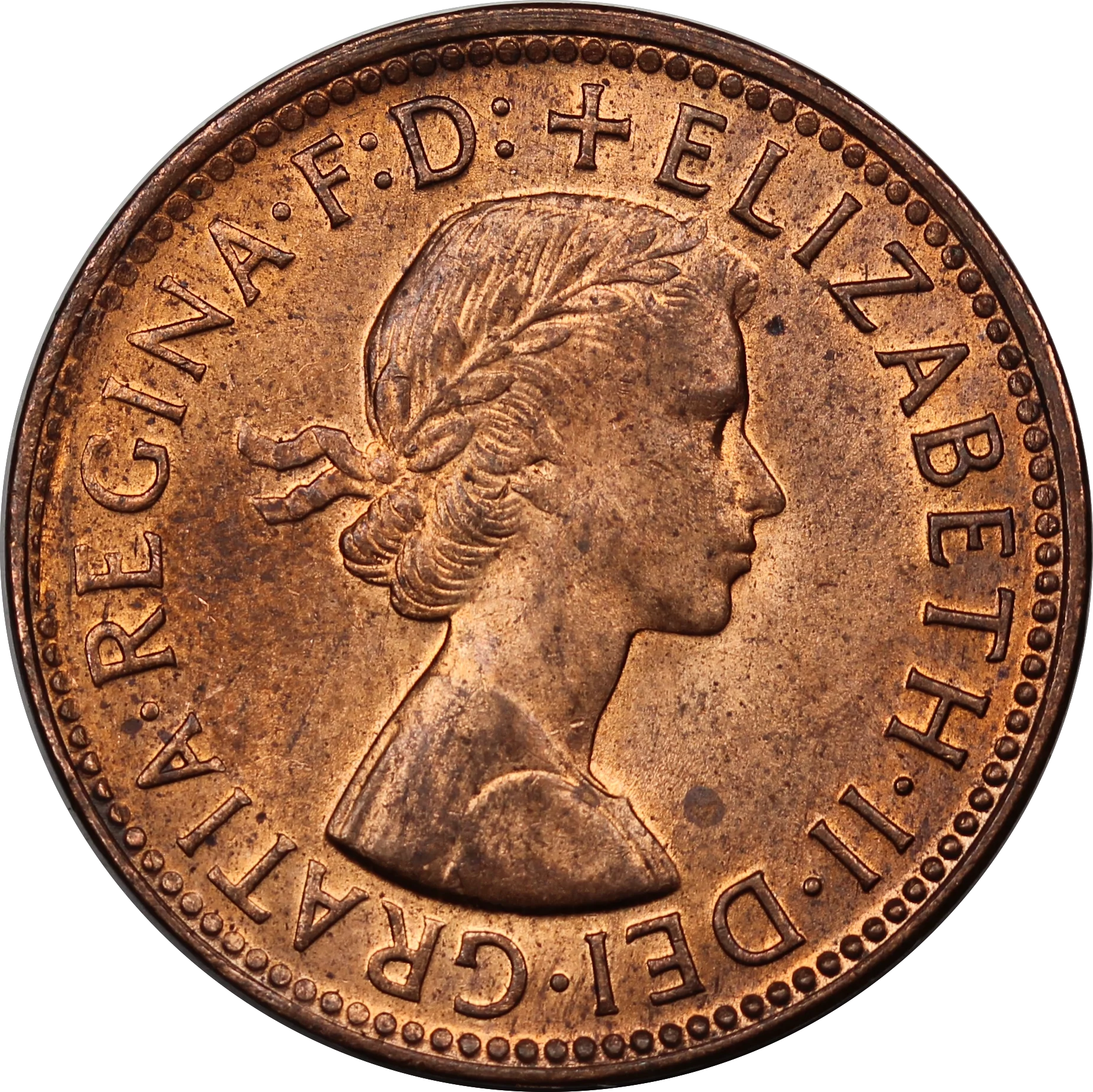 1959 Halfpenny aUNC - Image 2