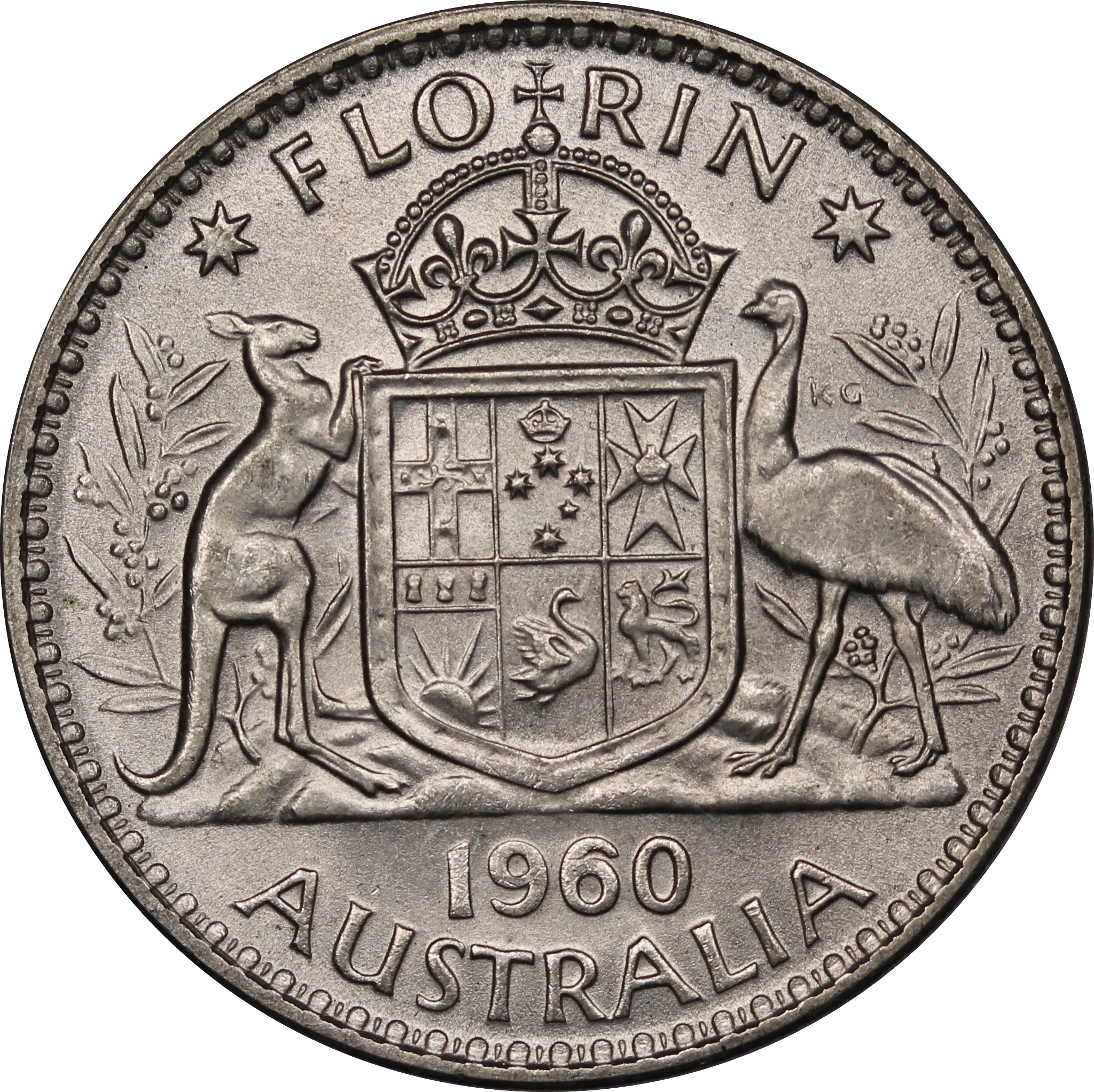 1960 Florin aUNC