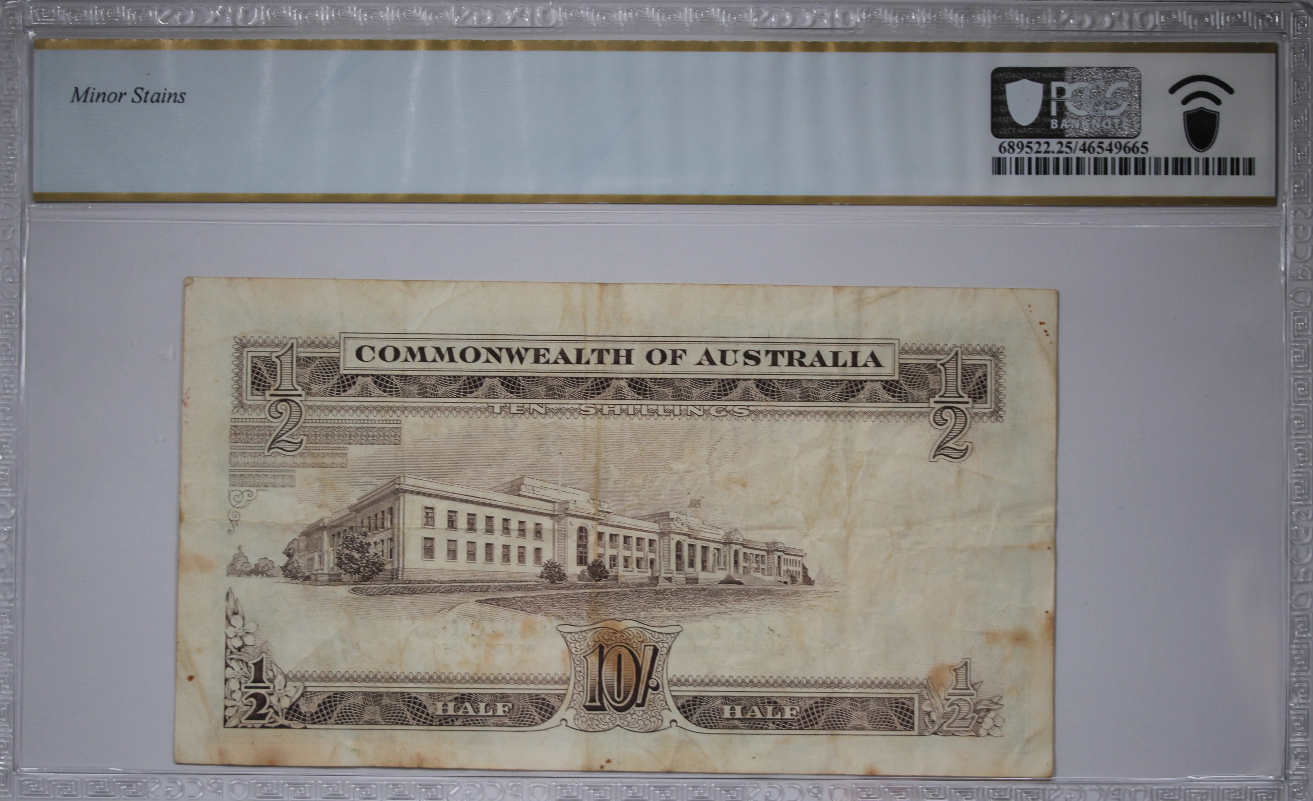 1961 Australia Coombs/Wilson 10 Shilling Star Replacement Note VF20 PCGS - Image 2