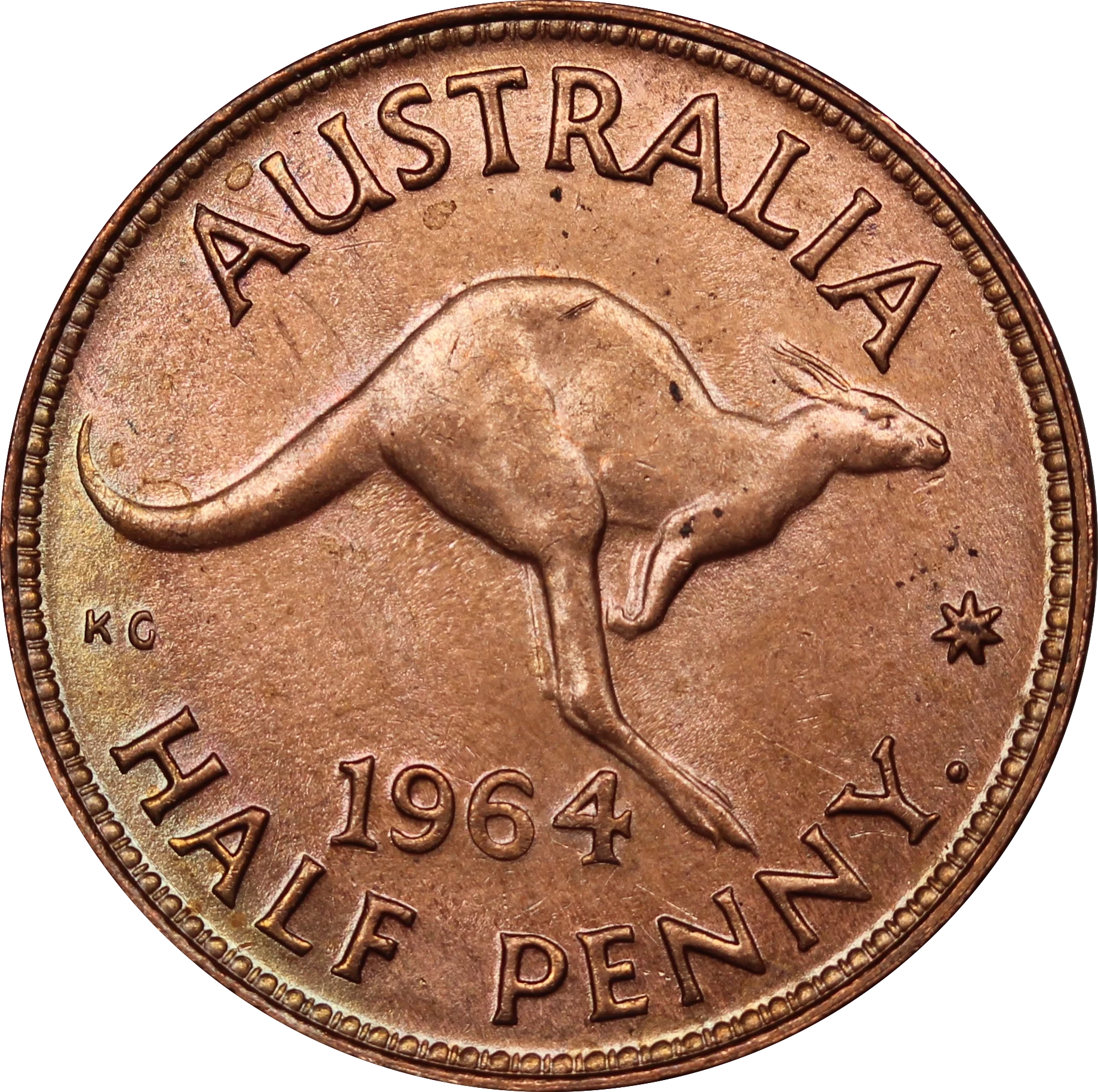 1964 Halfpenny UNC