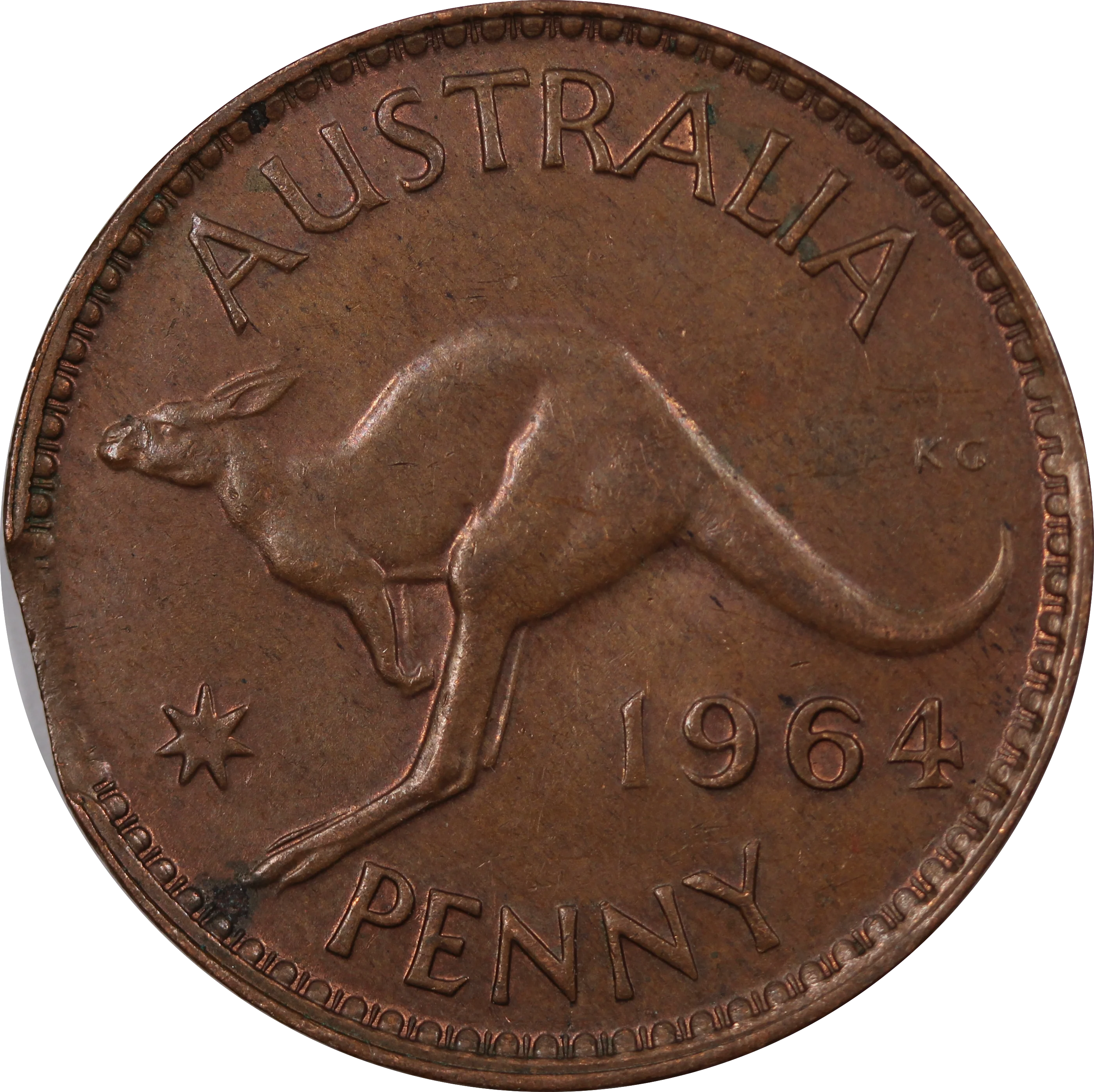 1964 Penny Clipped Planchet gEF