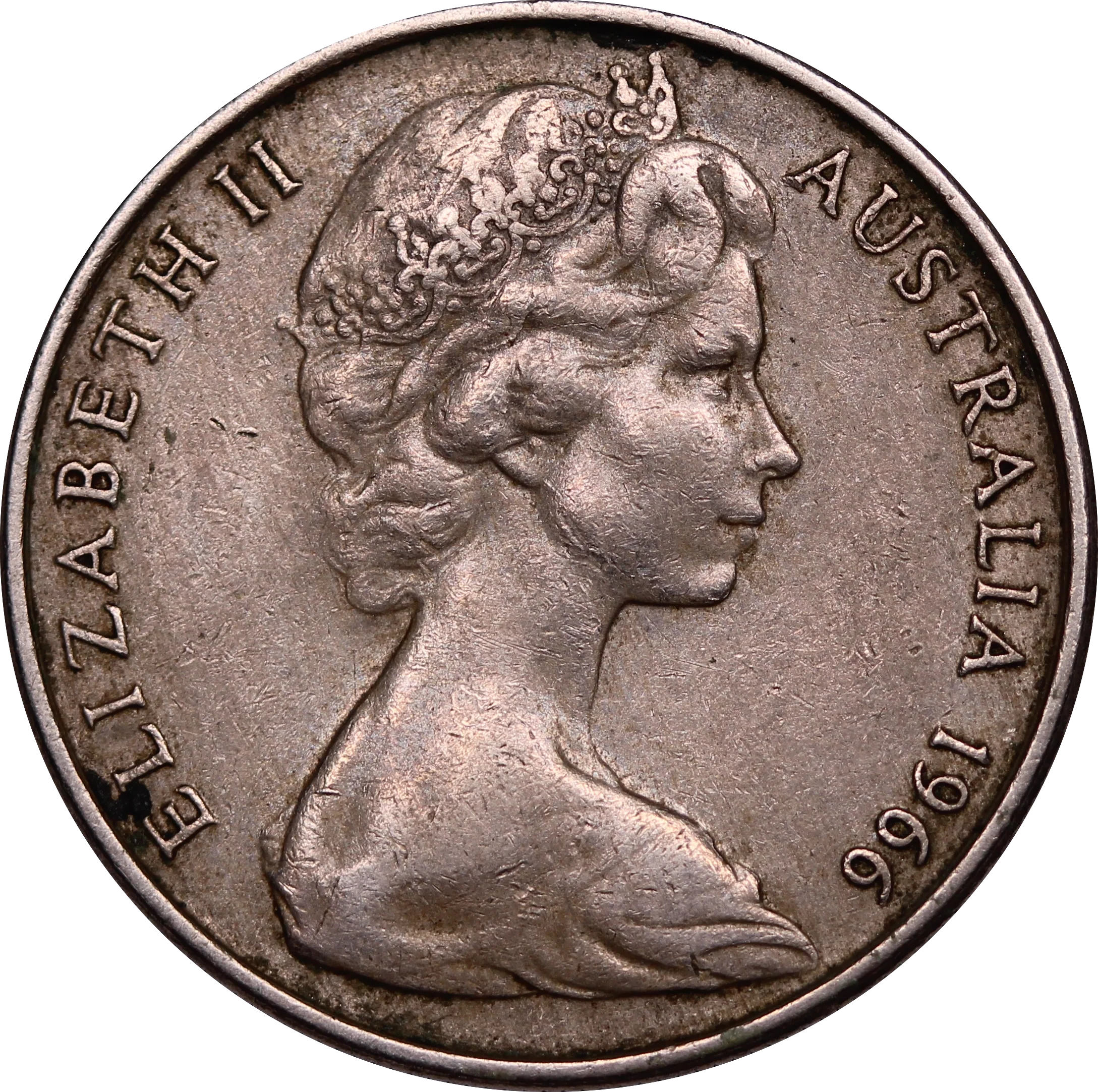 1966 10c Coin Split Planchet Error - Image 2