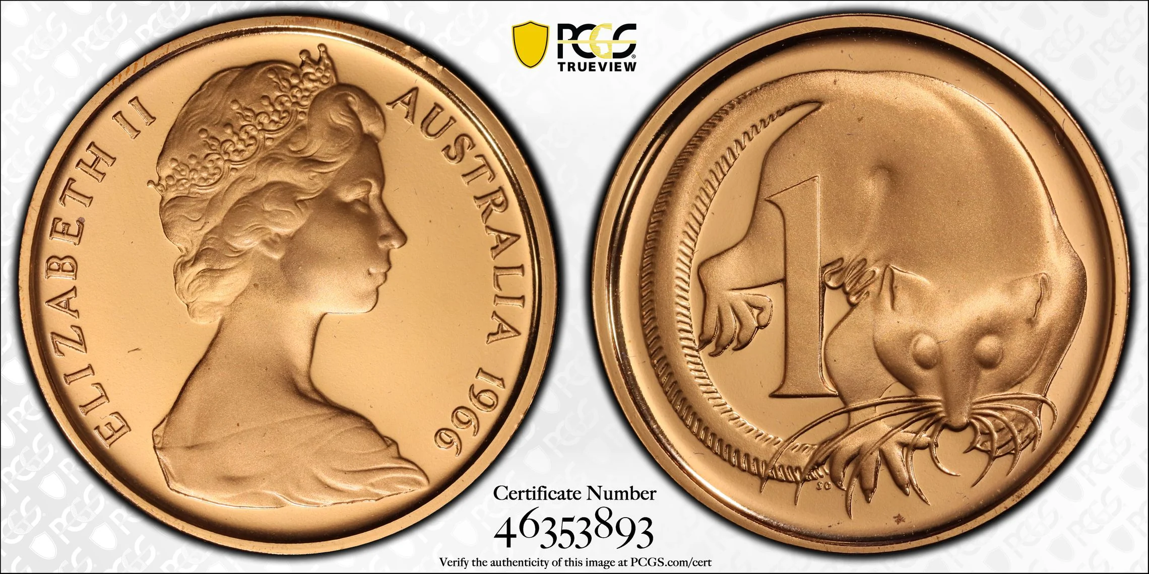 1966 Australian Proof Coin Set - All Graded PR69DCAM - Image 3