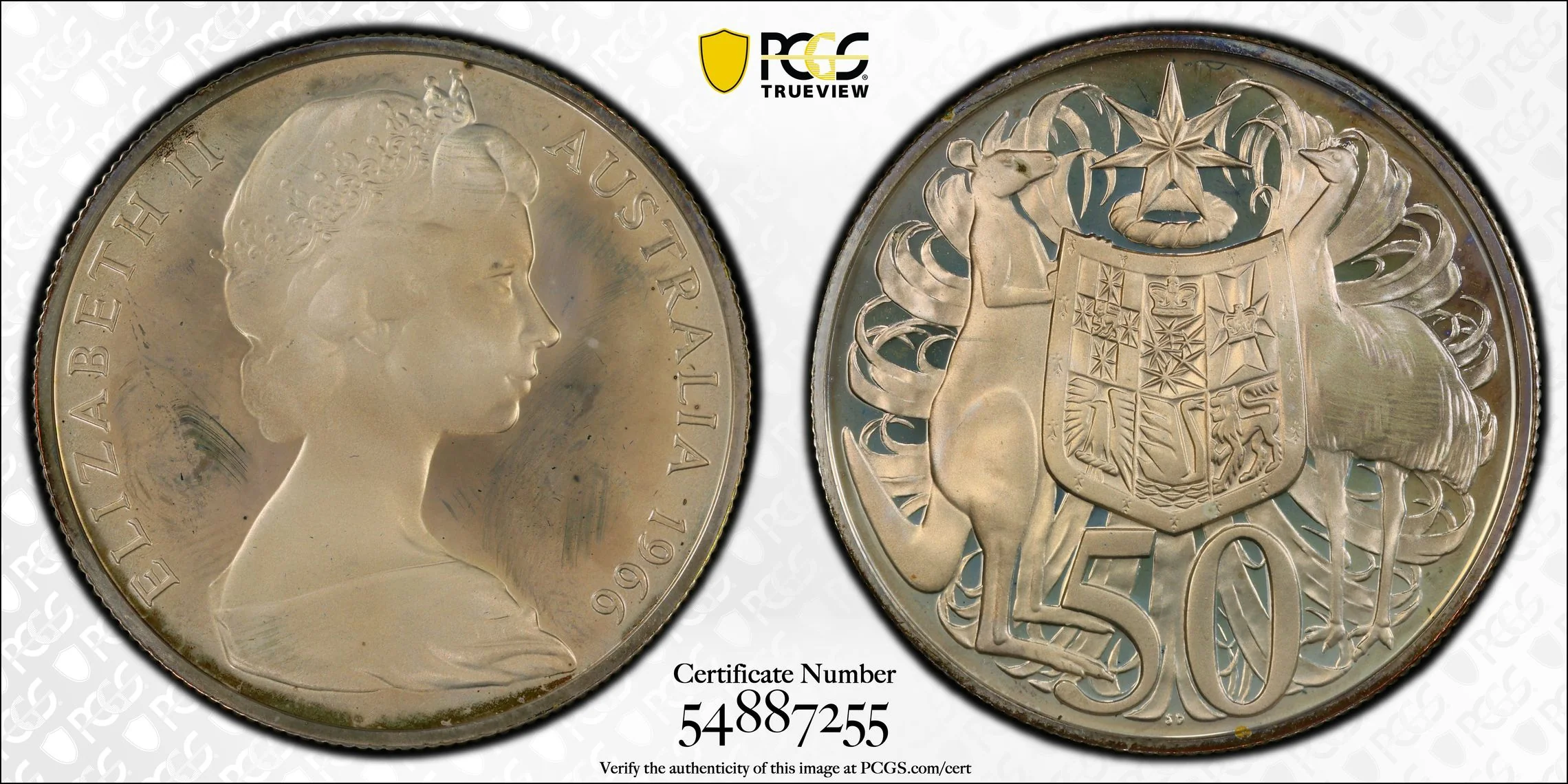 1966 Australian Proof Coin Set - All Graded PR69DCAM - Image 8