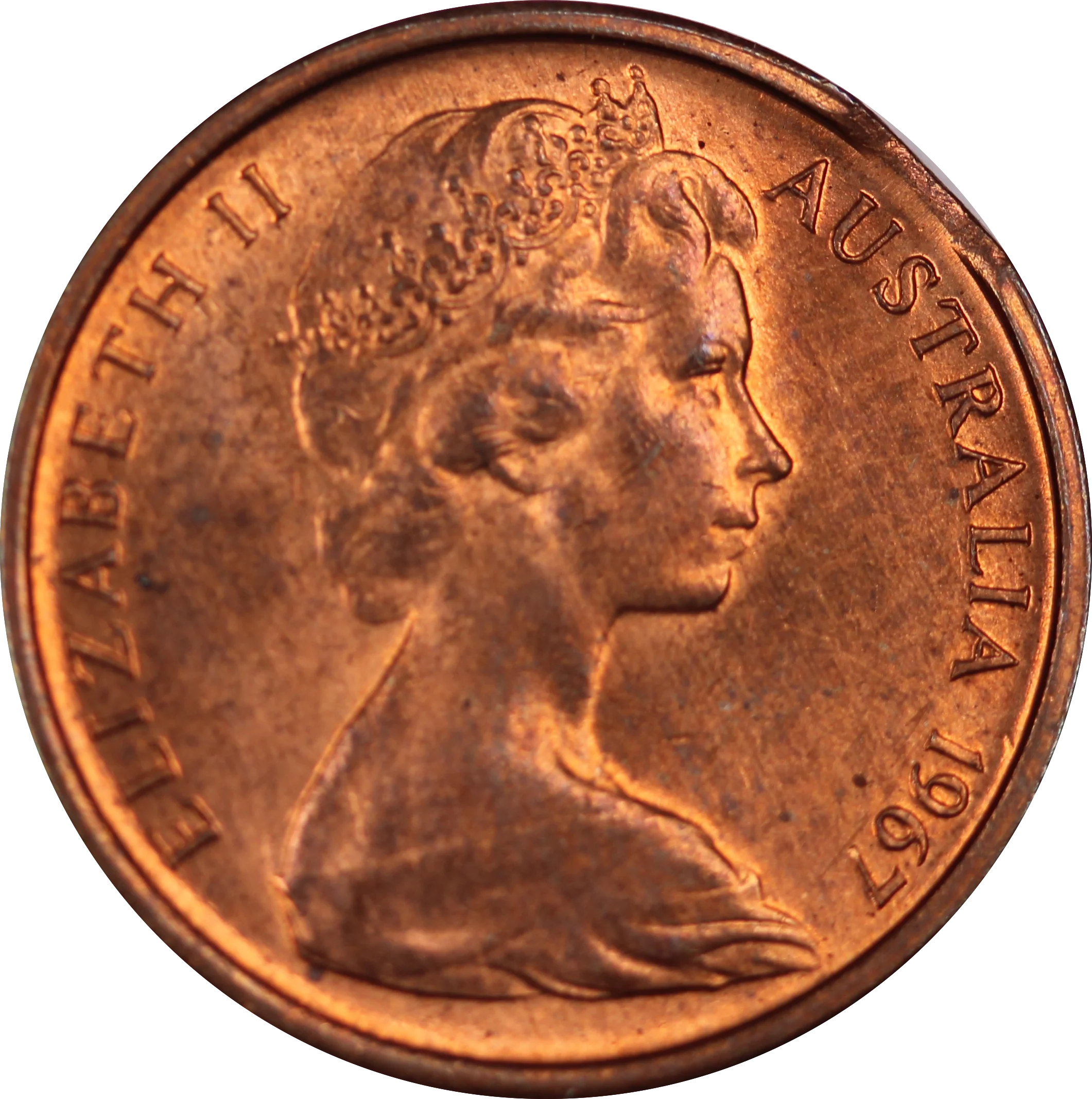 1967 1 Cent Coin Uncirculated - Image 2