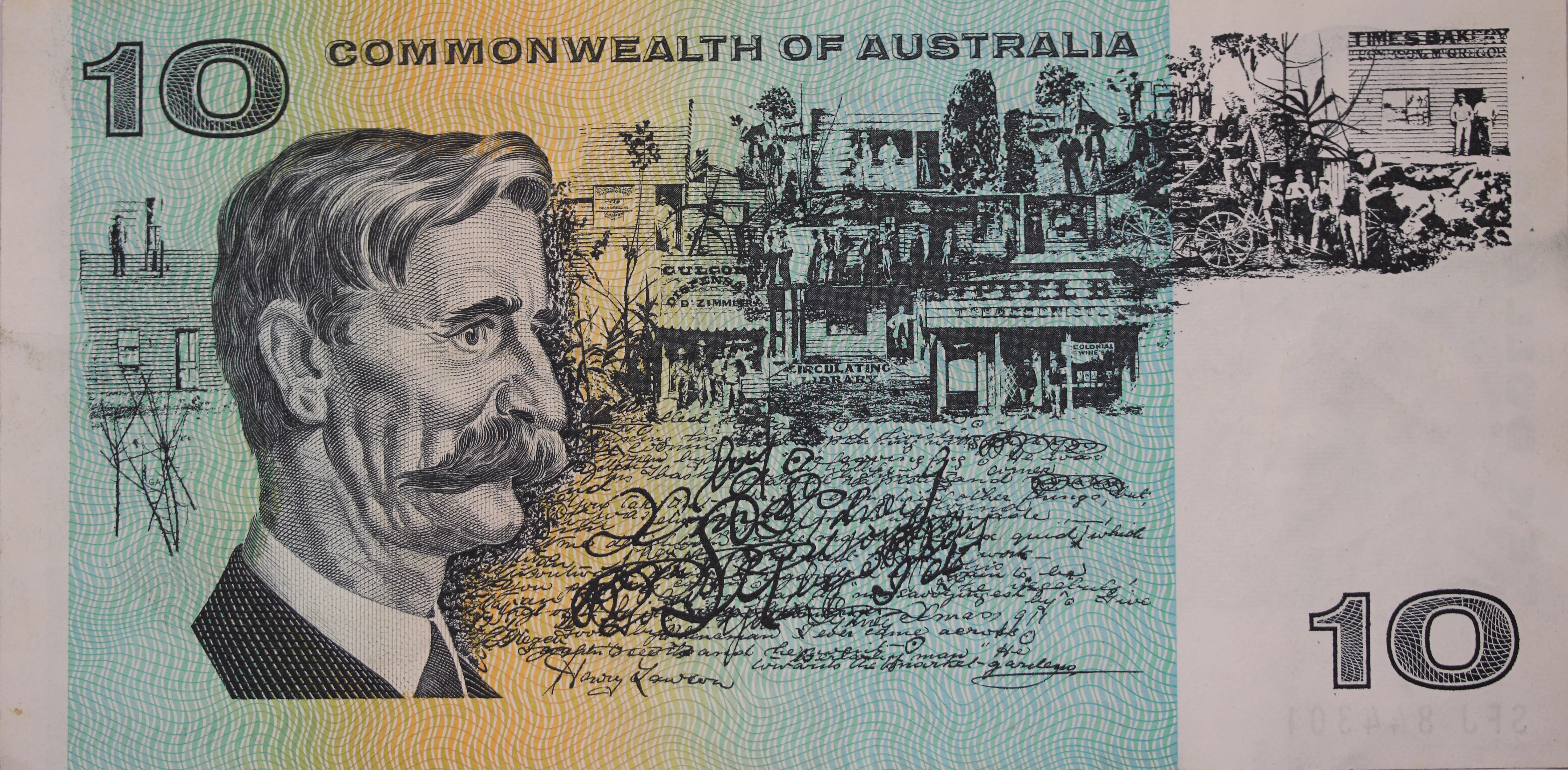 1967 $10 Coombs/Randall Banknote gVF - Image 2