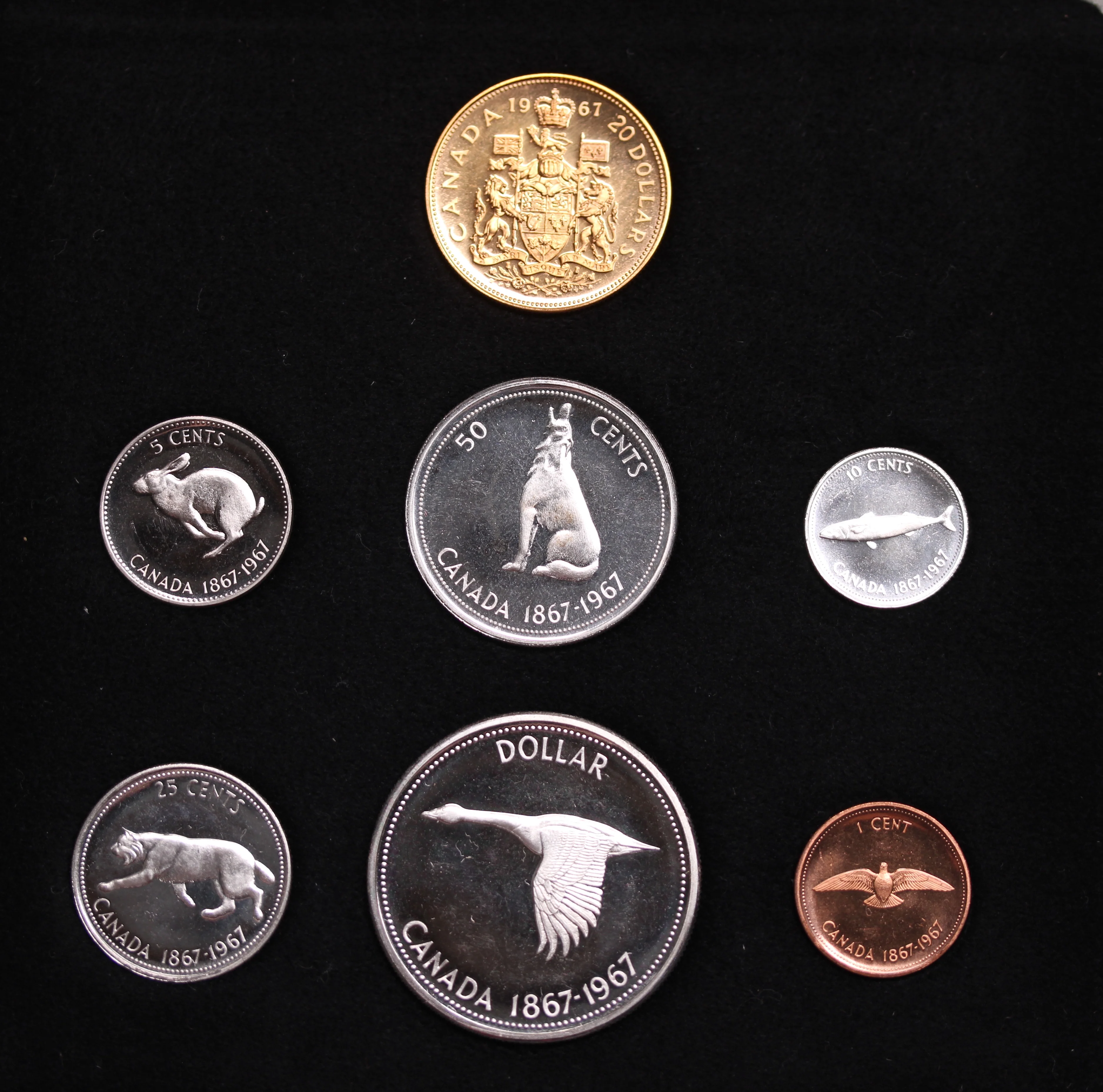 1967 Canada 7-Coin Centennial Proof Set