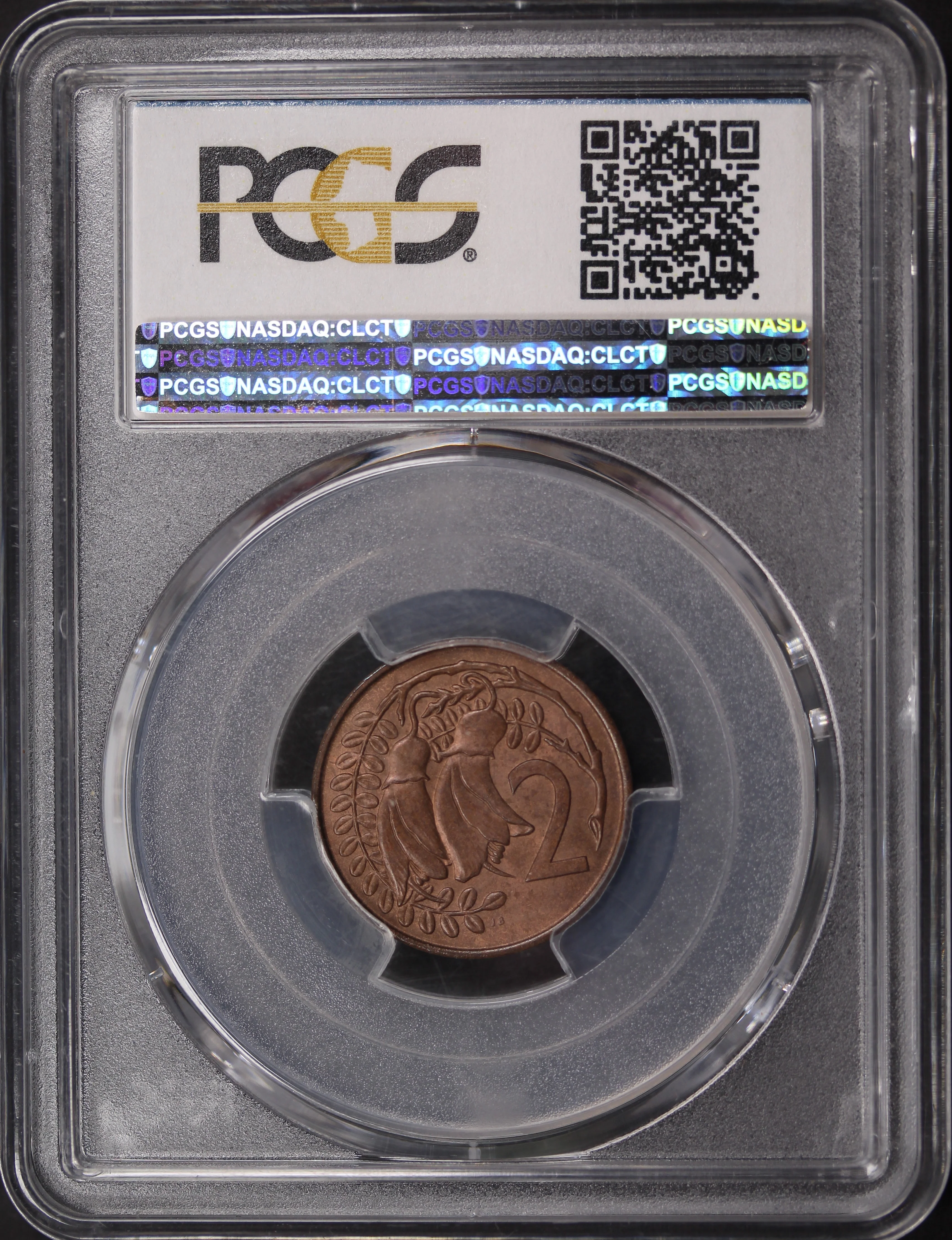 1967 New Zealand/Bahamas 2 Cent Mule MS65BN - Image 2