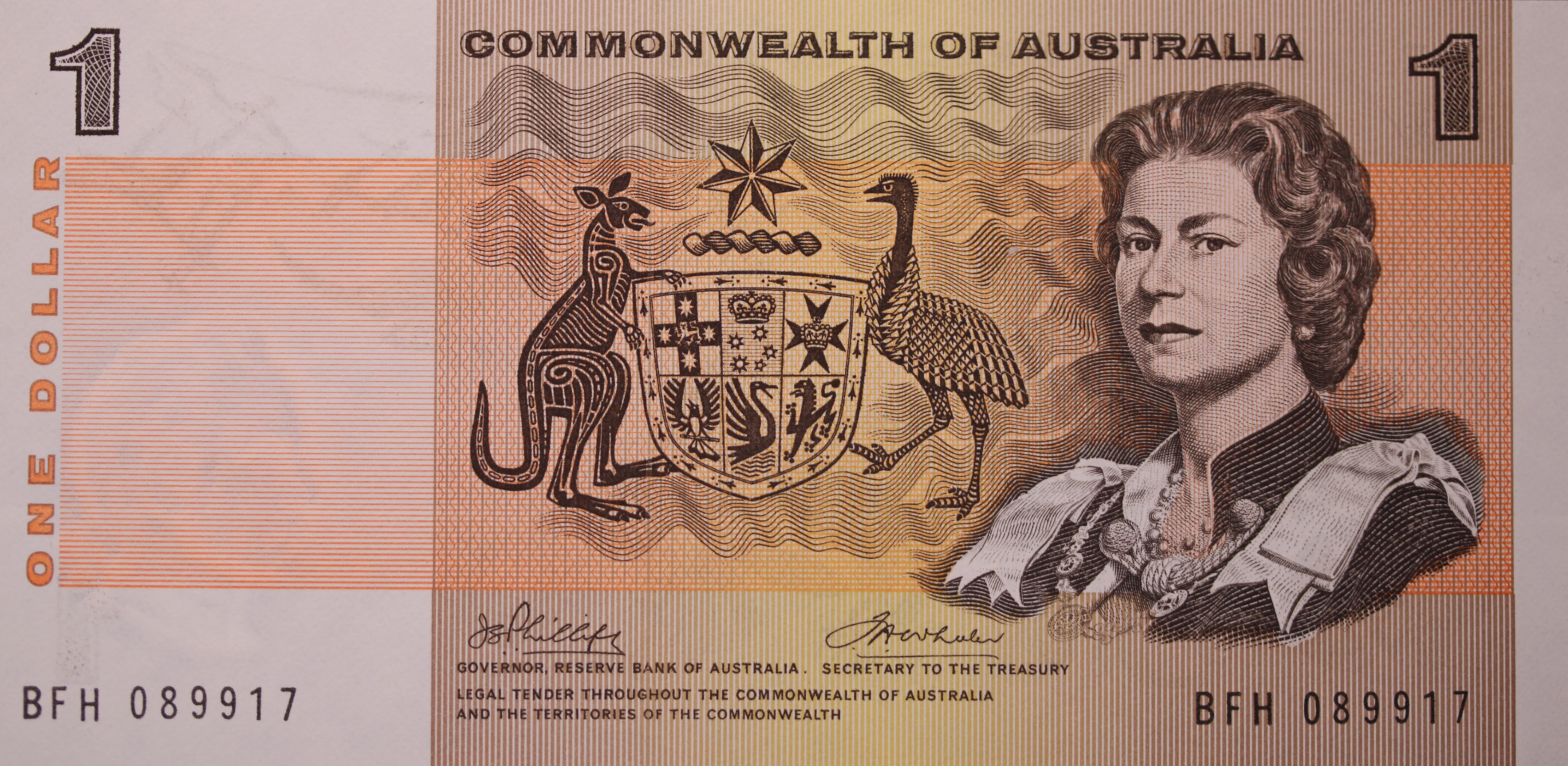 1972 Phillips/Wheeler $1 Note UNC