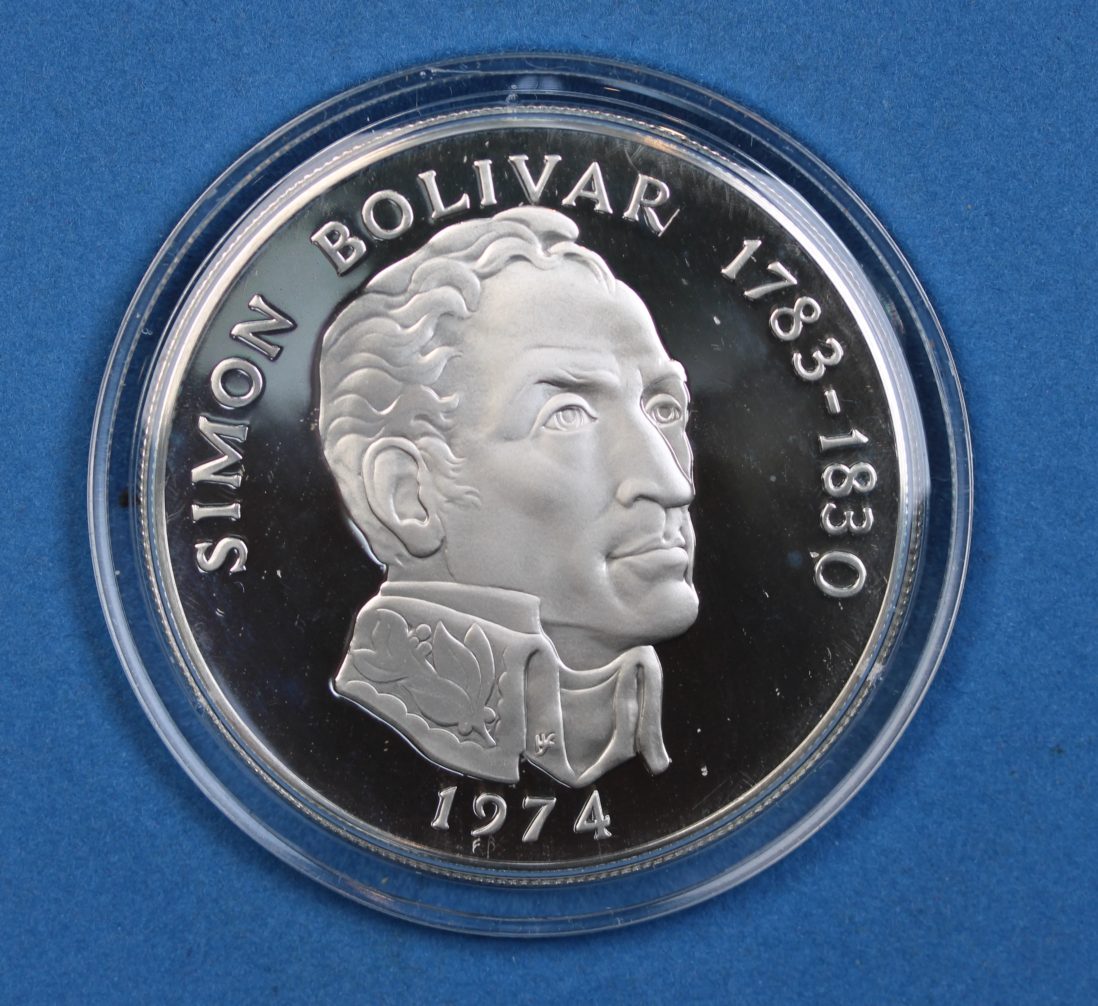 1974 Panama 20 Balboas Silver Proof Coin