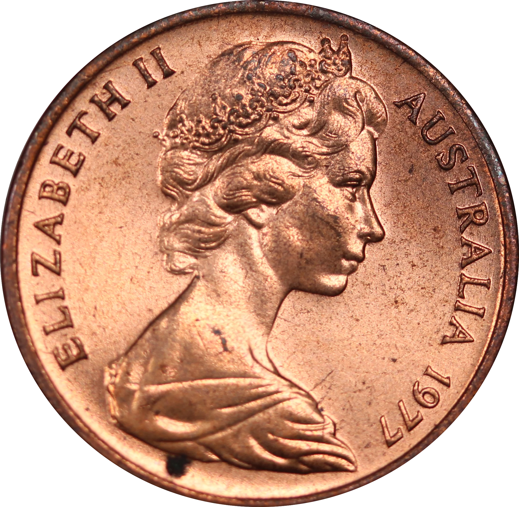 1977 1 Cent Coin Uncirculated - Image 2