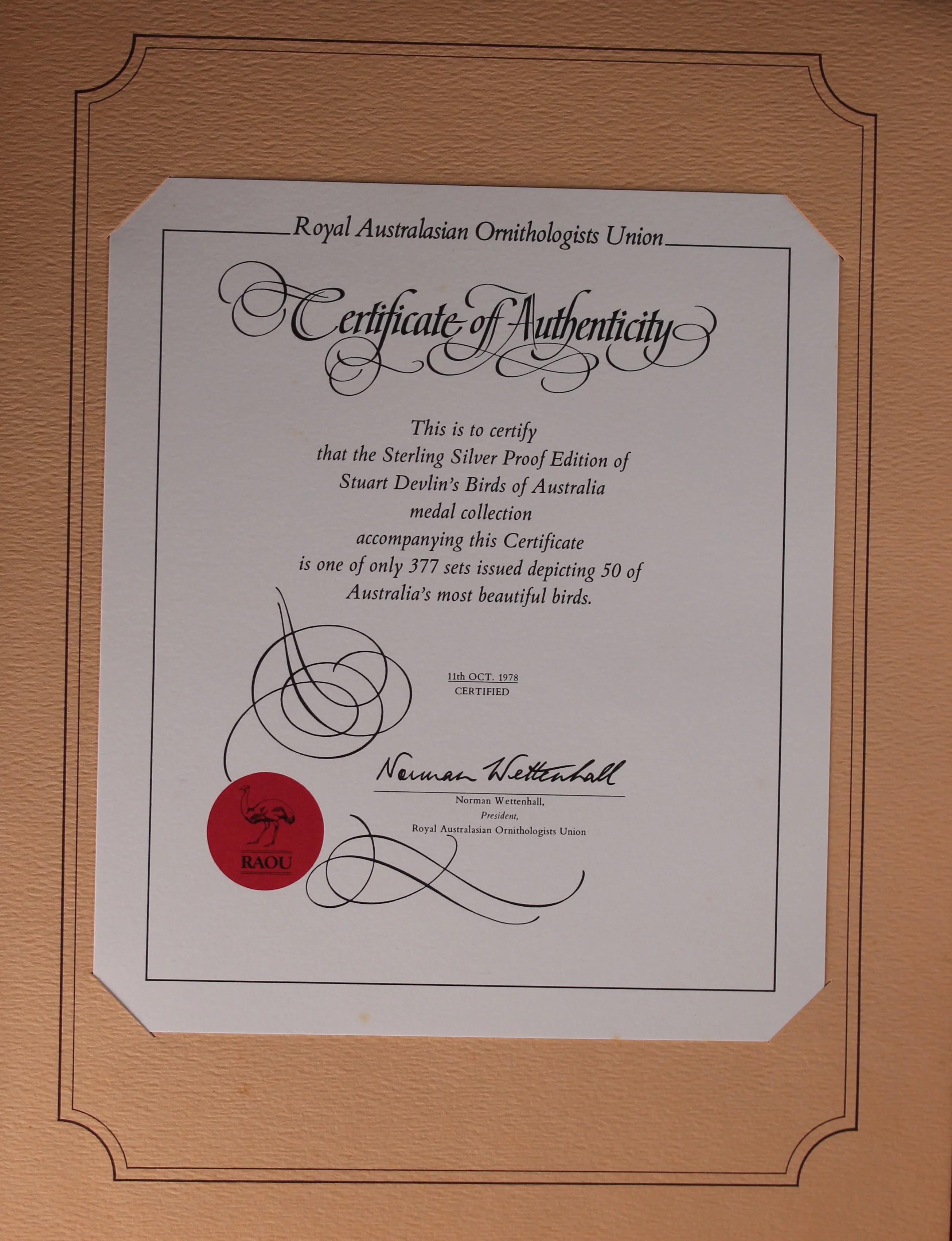 1978 Australian Birds Silver Medal Set by Stuart Devlin - Image 2