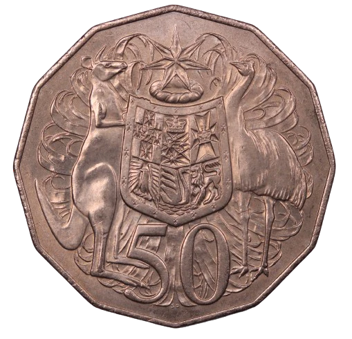 1979 Coat of Arms 50c Coin