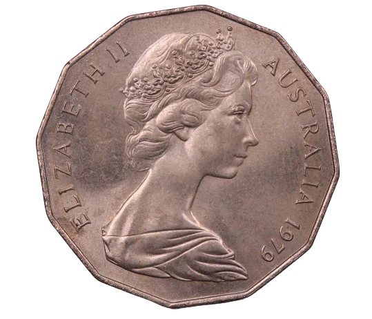 1979 Coat of Arms 50c Coin - Image 2