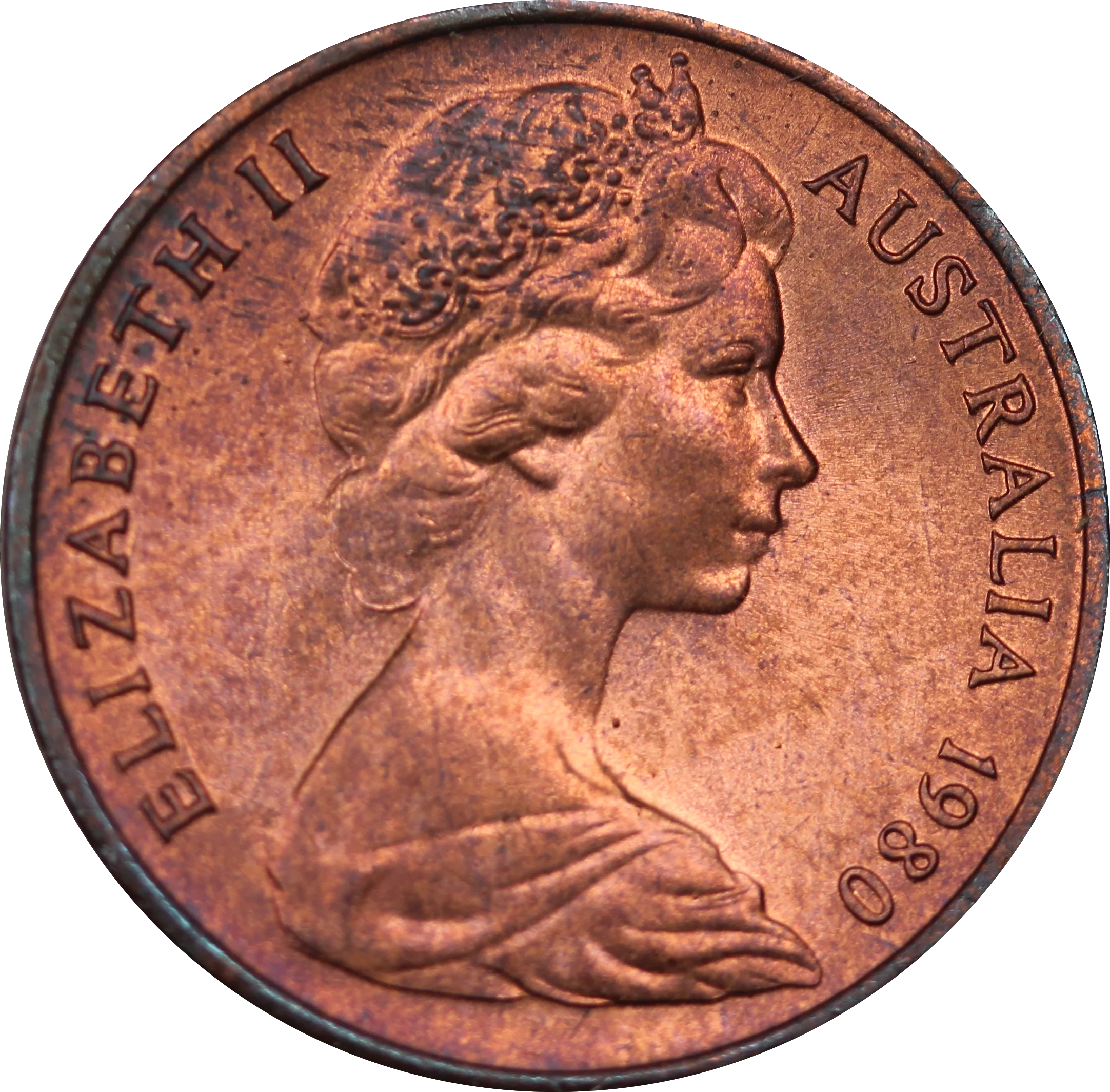 1980 1 Cent Coin Uncirculated - Image 2