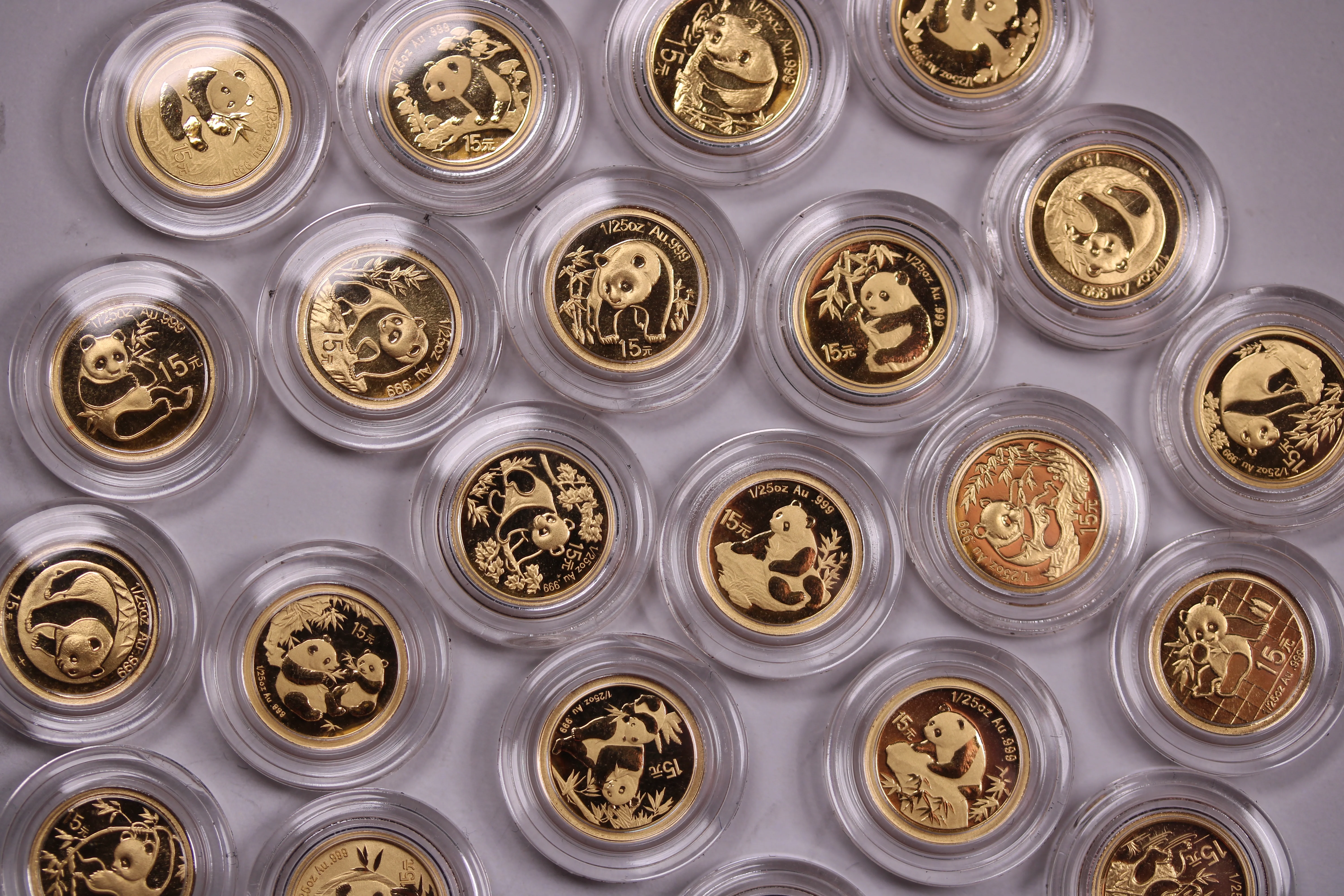 1982-2007 China Gold Panda 1/25oz Gold Coin