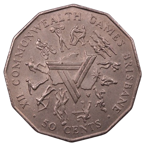 1982 Commonwealth Games 50c Coin
