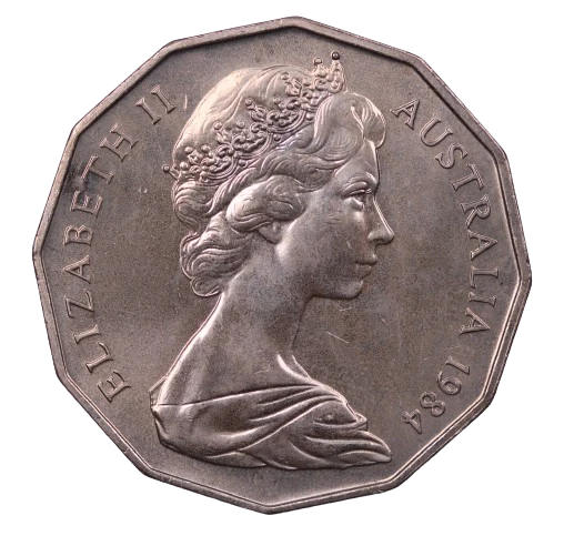 1984 Coat of Arms 50c Coin - Image 2