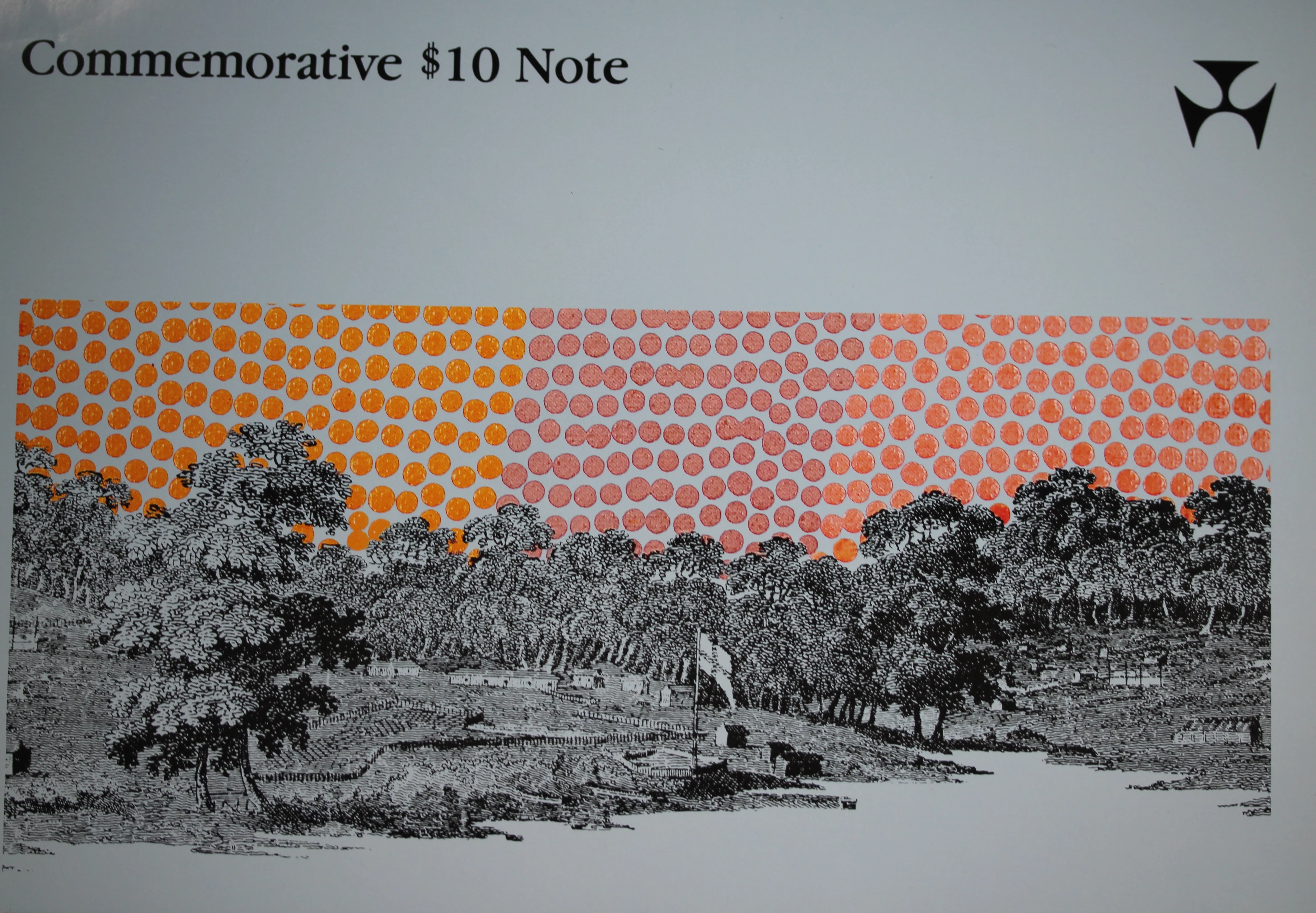 1988 $10 Note Bicentennial Presentation Folder (First Prefix Low Number Serial) - Image 2