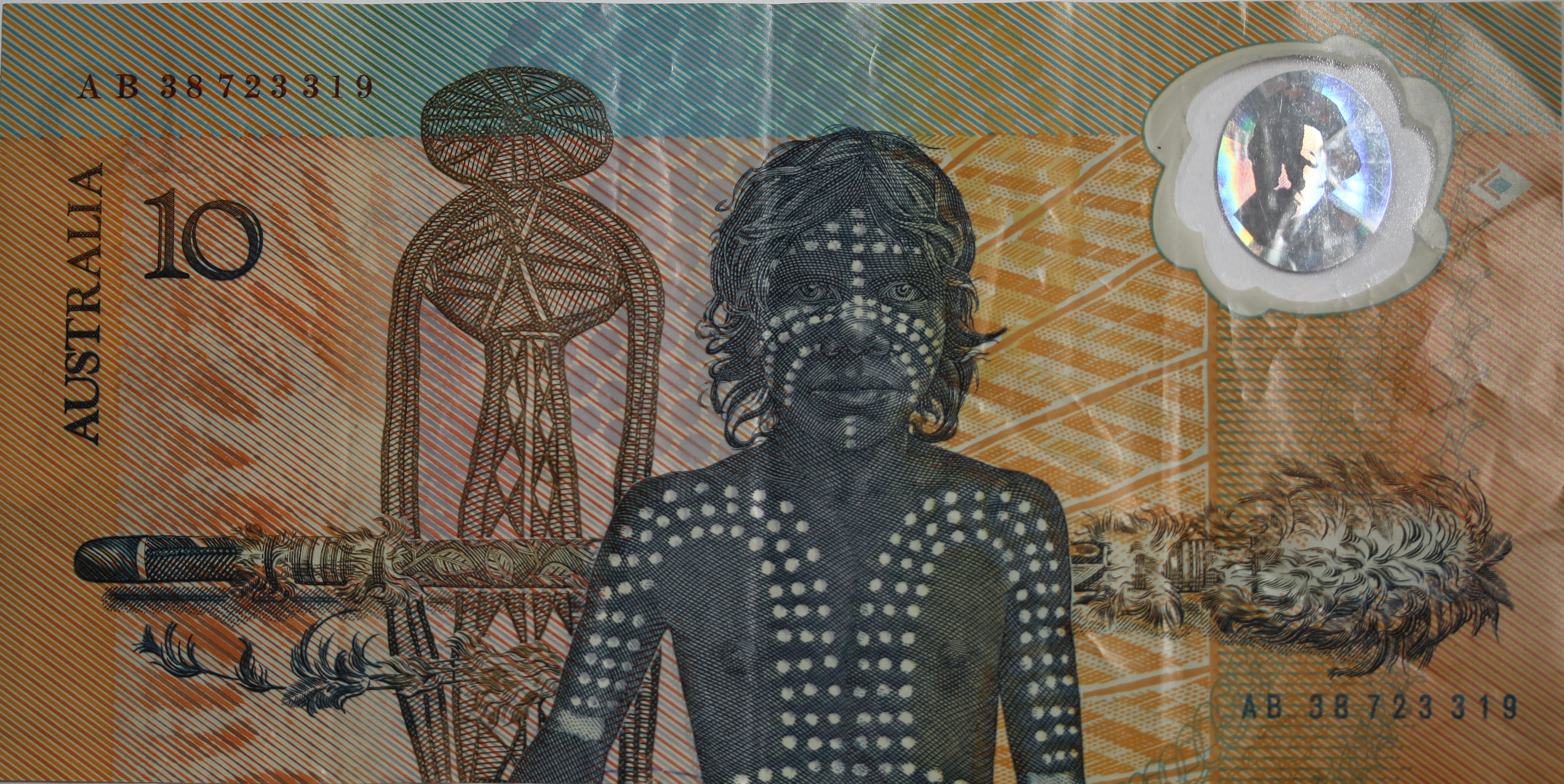 1988 Bicentennial $10 Banknote (Worlds First Polymer Banknote)