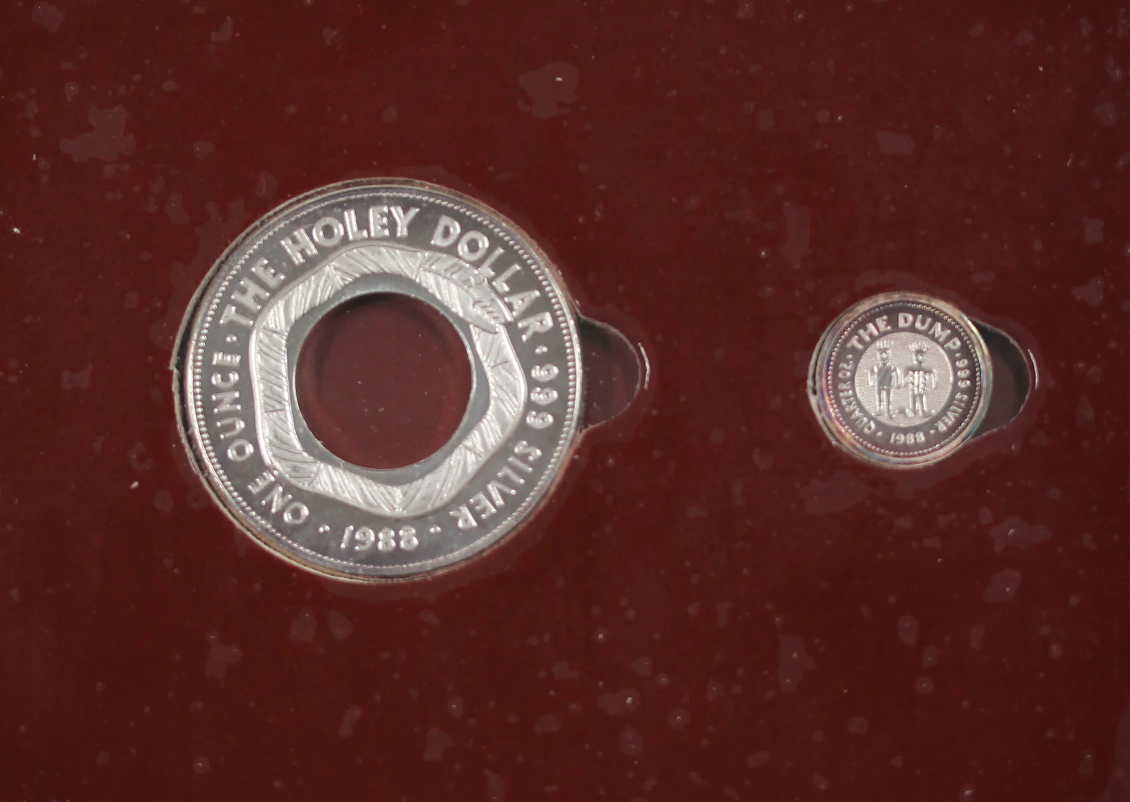 1988 Holey Dollar and Dump Silver Coin Pair - Image 2
