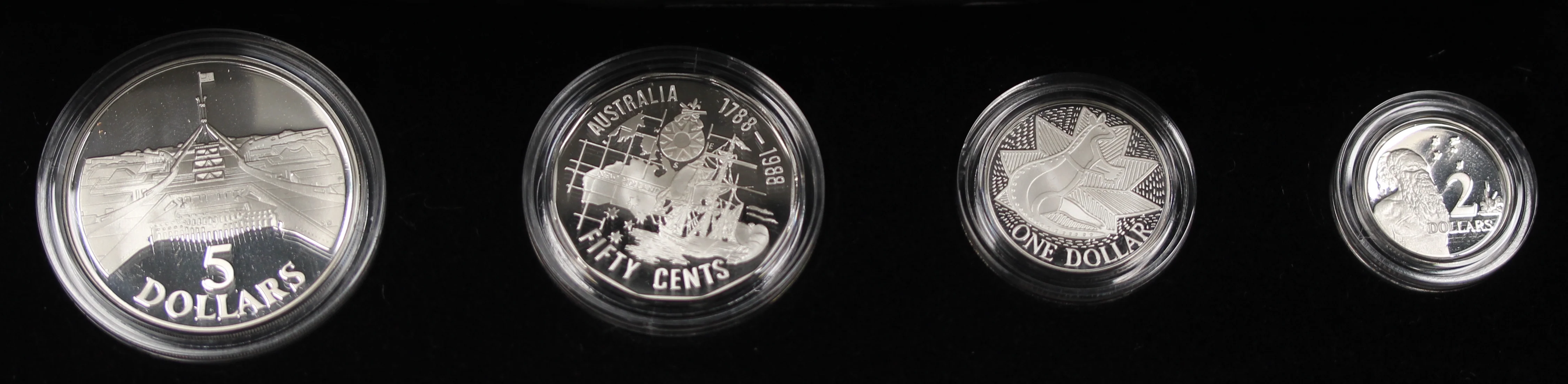 1988 Masterpieces in Silver Coin Set - Image 2