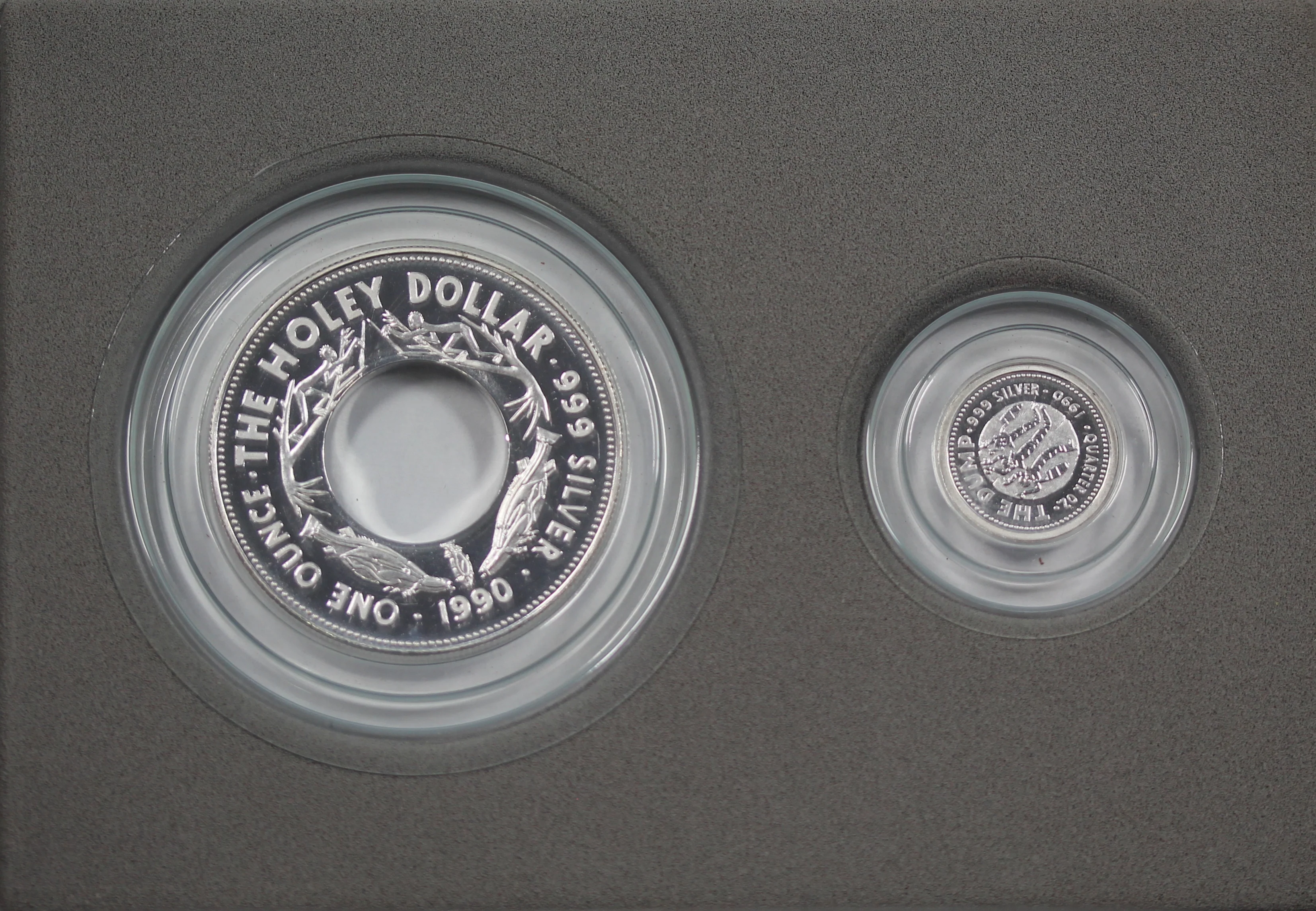 1990 Holey Dollar and Dump Silver Coin Pair - Image 2
