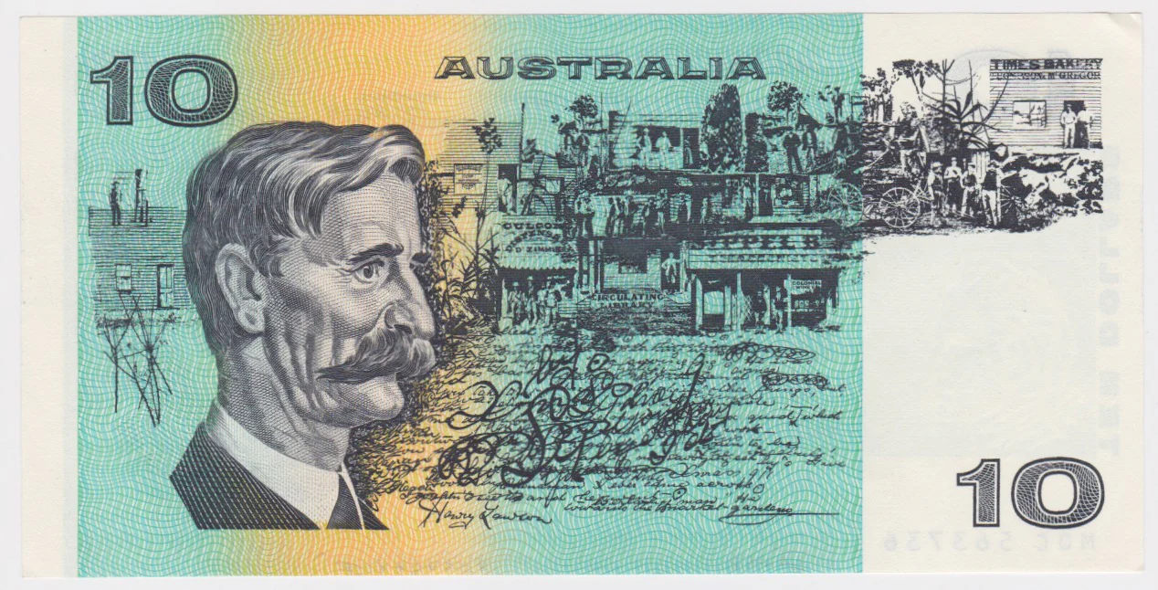 1991 $10 Fraser/Cole aUNC - Image 2