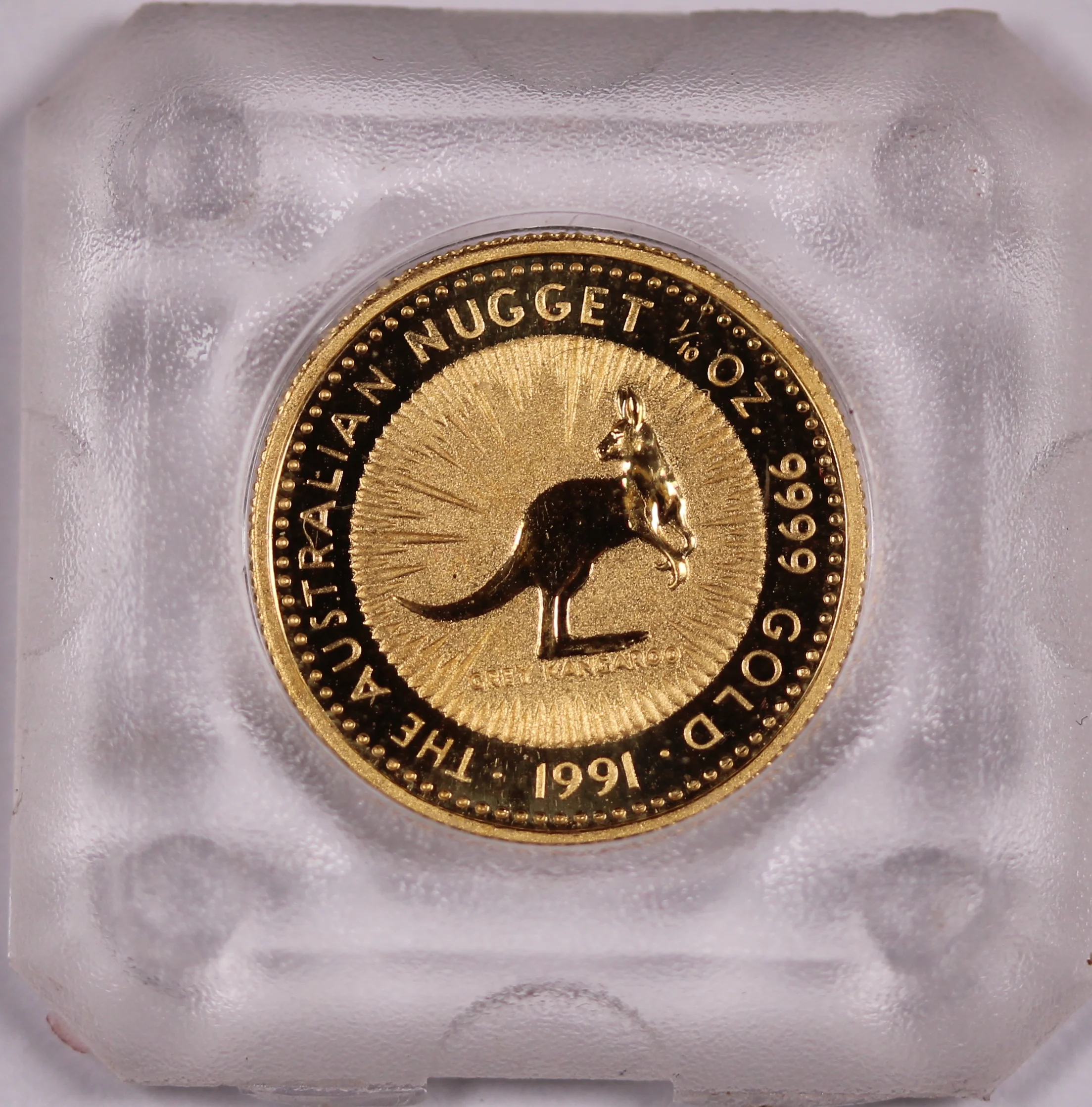 1991 Australian Nugget Kangaroo 1/10oz Gold Coin