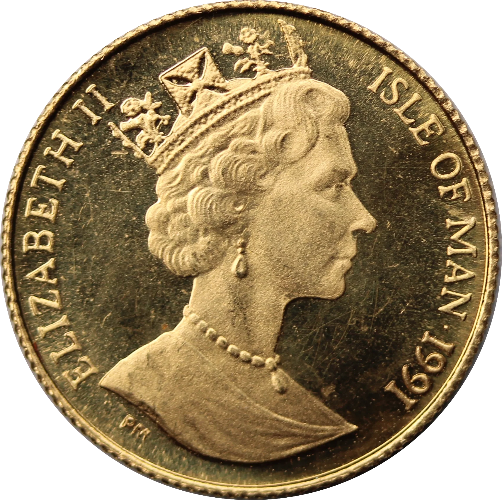 1991 Isle of Man 1/20oz Gold Angel Bullion Coin - Image 2