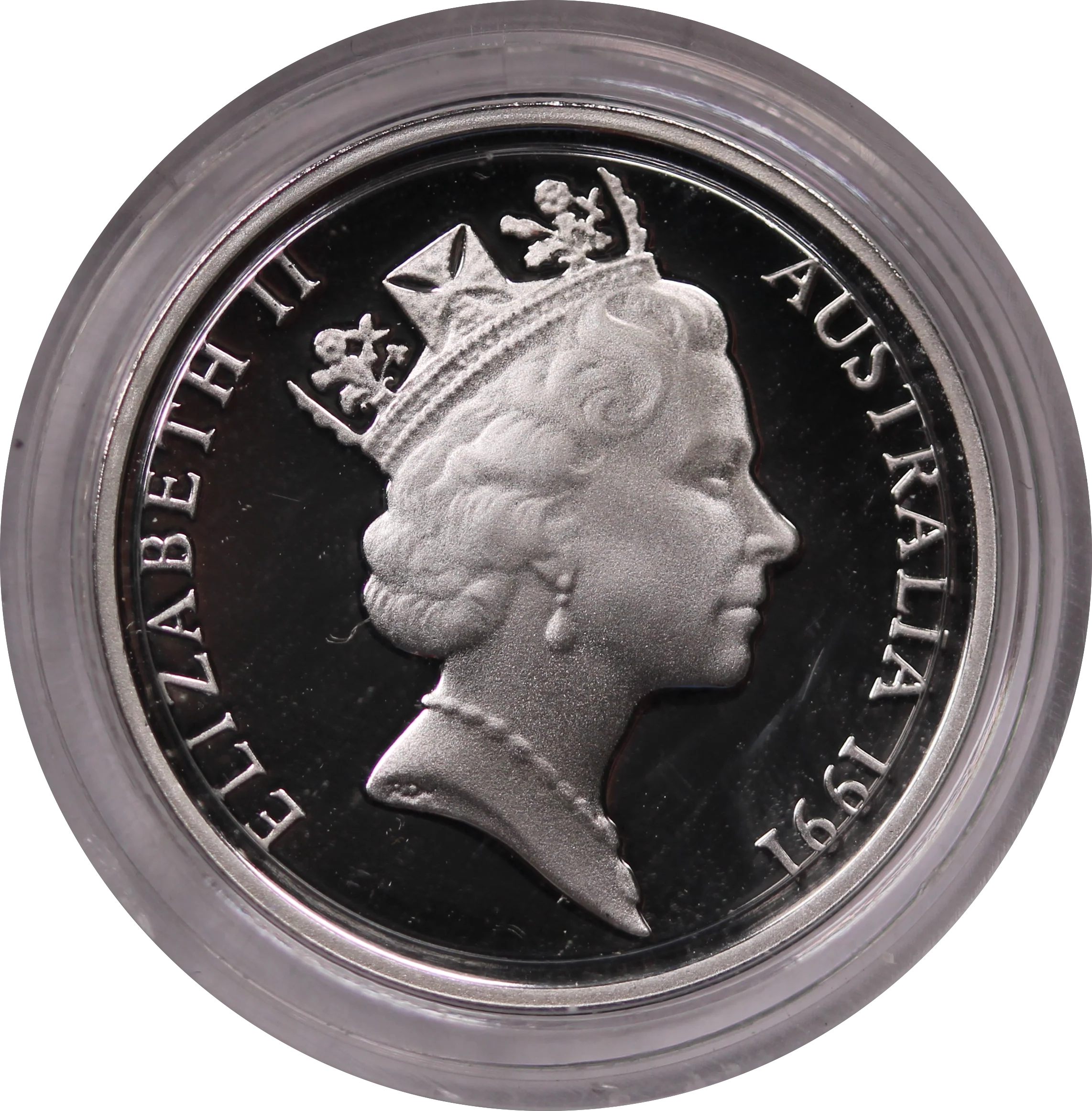 1991 Silver Proof 2 Cent Coin in Capsule - Image 2