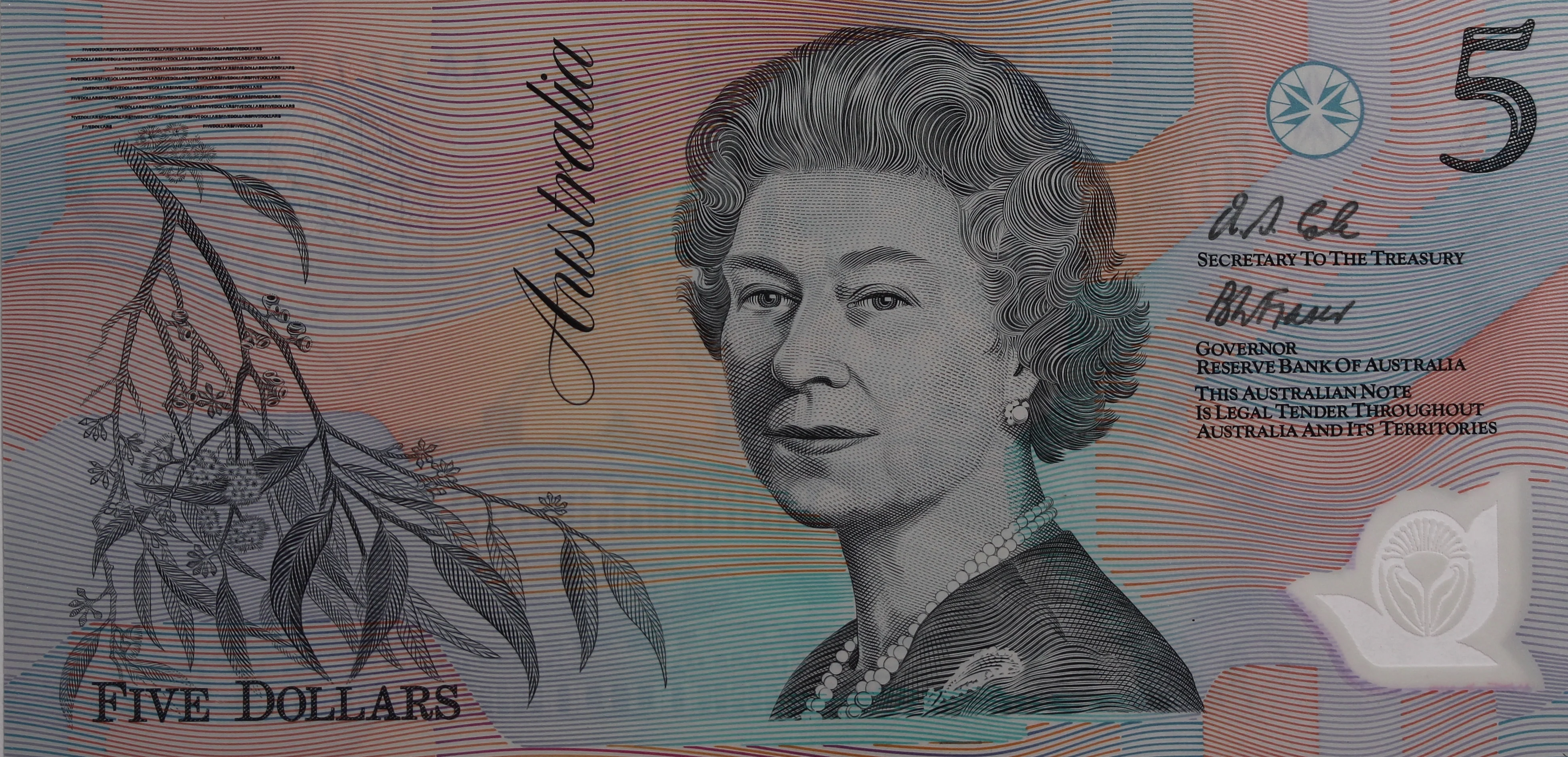 1992 $5 Fraser/Cole UNC - Image 2