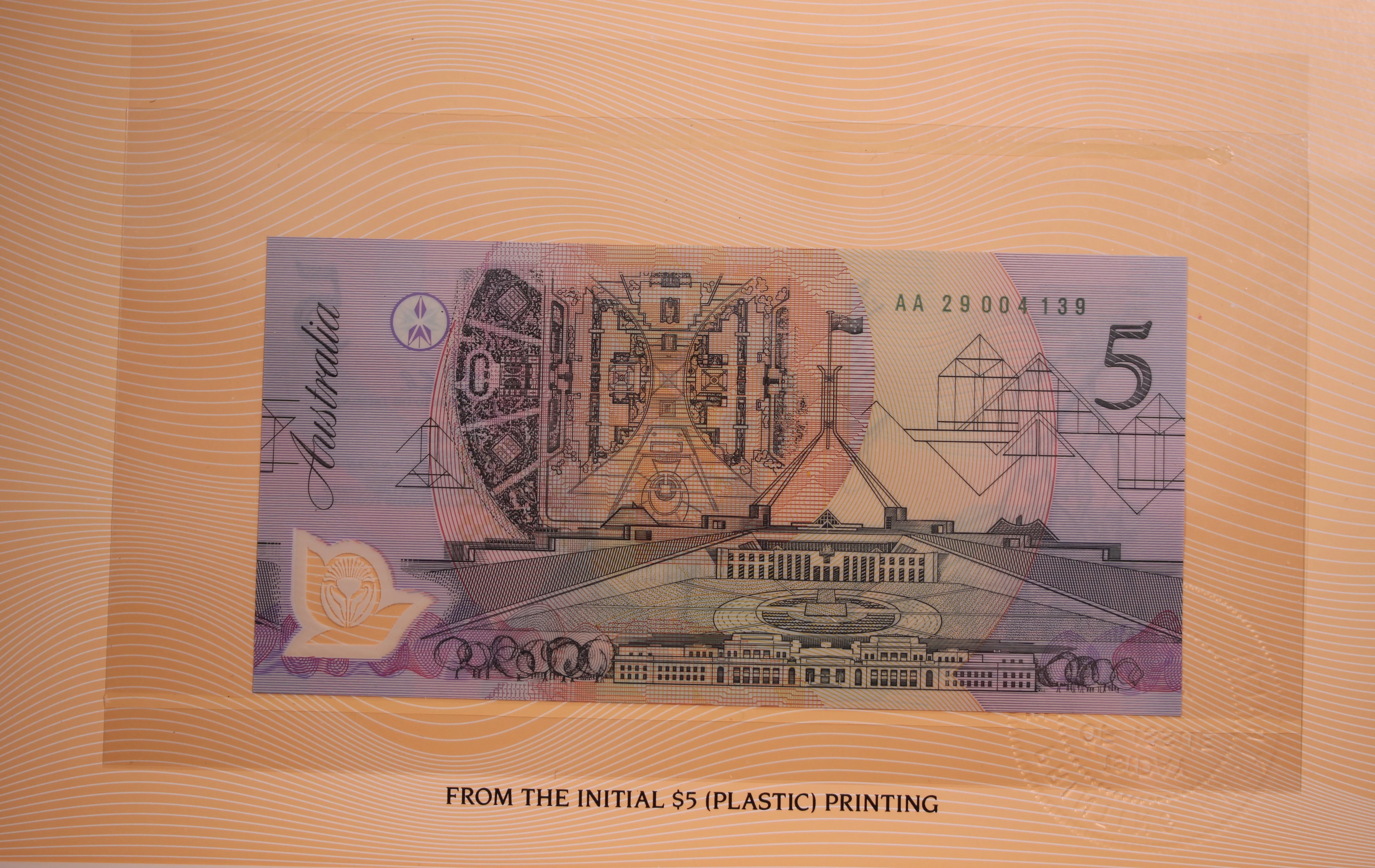 1992 NPA First and Last $5 Banknote First Day of Issue Embossed Deluxe Folder - Image 2