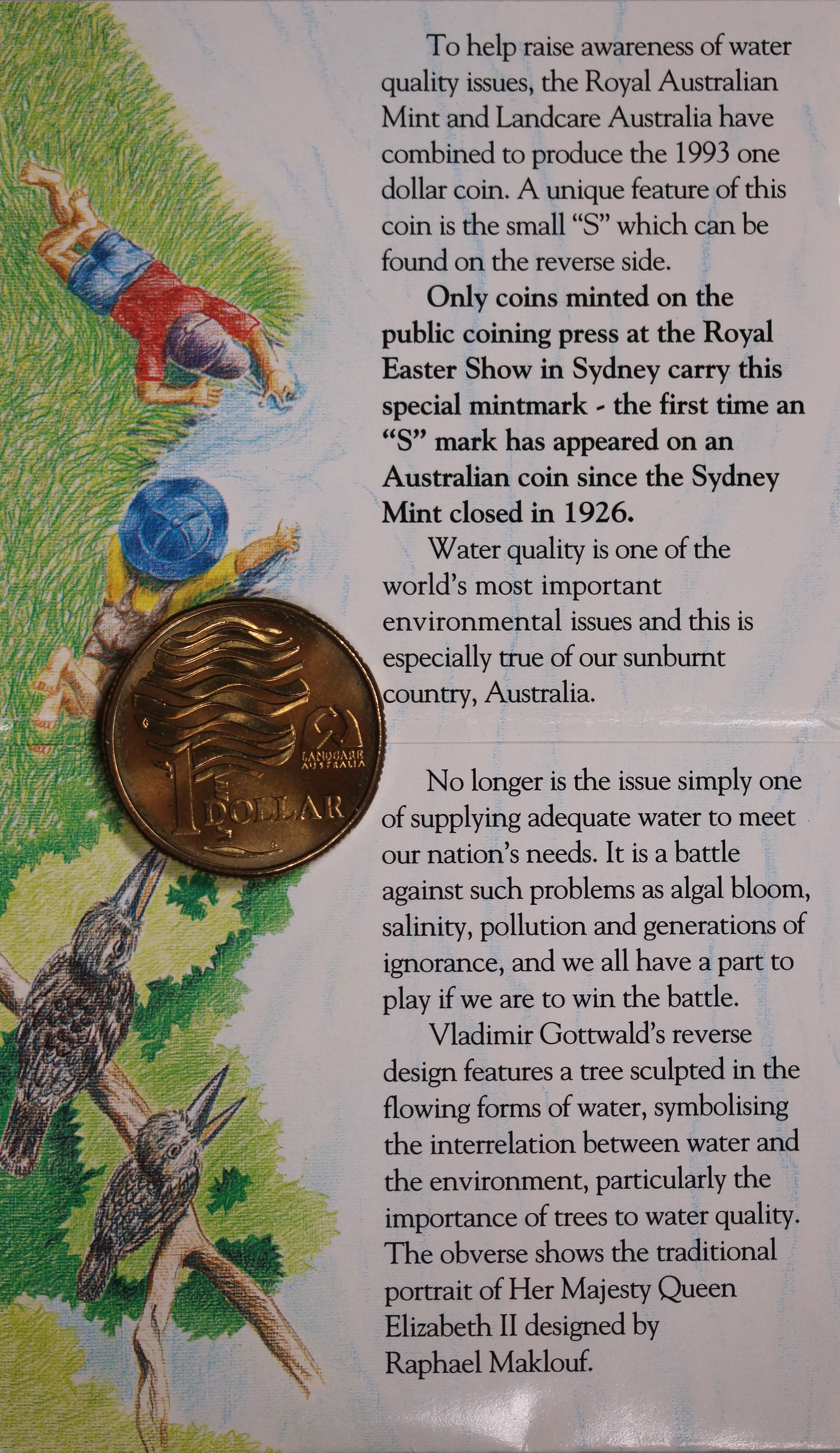 1993 $1 Landcare Royal Easter Show UNC - 'S' Mintmark - Image 2