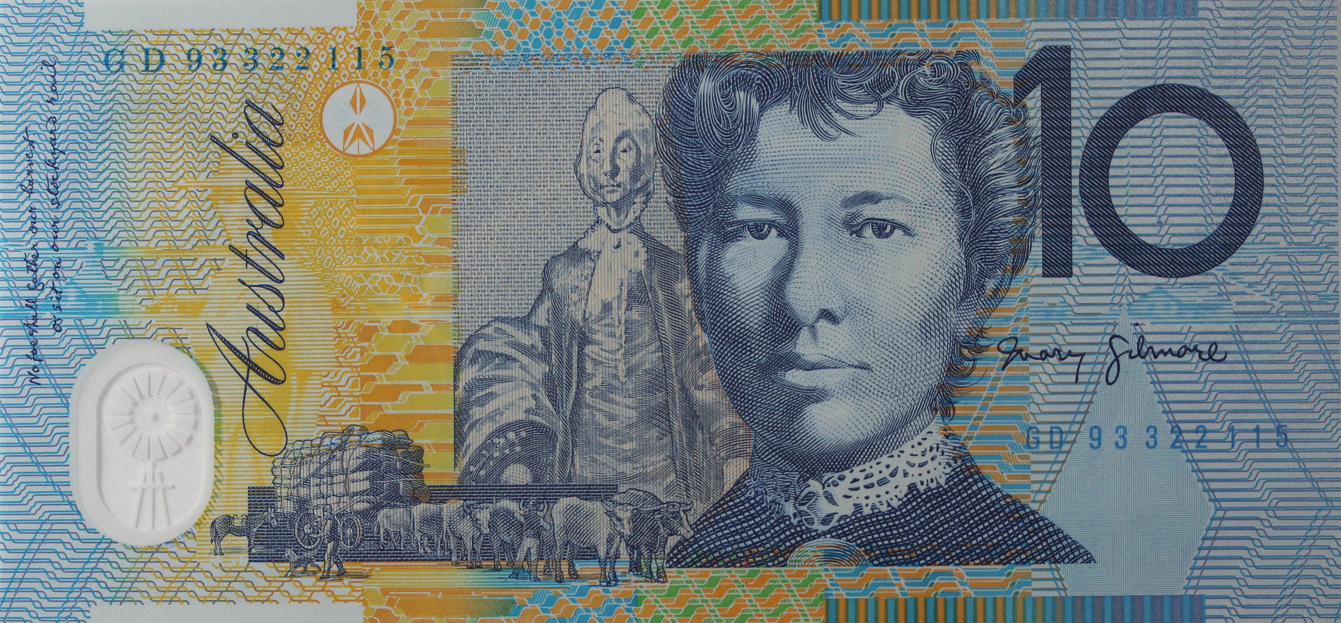 1993 $10 Fraser/Evans UNC - Image 2