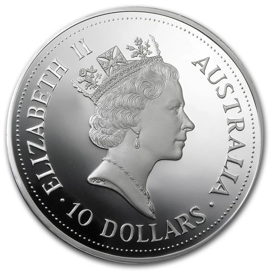 1993 Kookaburra American Eagle Privy Mark Silver Proof Coin in Capsule - Image 2