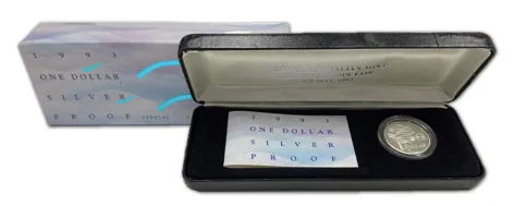 1993 Landcare Coin Fair Issue Silver $1 Proof Coin - Image 2
