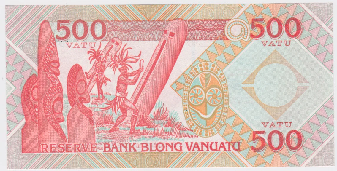 1982 Vanuatu 500 Vatu UNC - Image 2