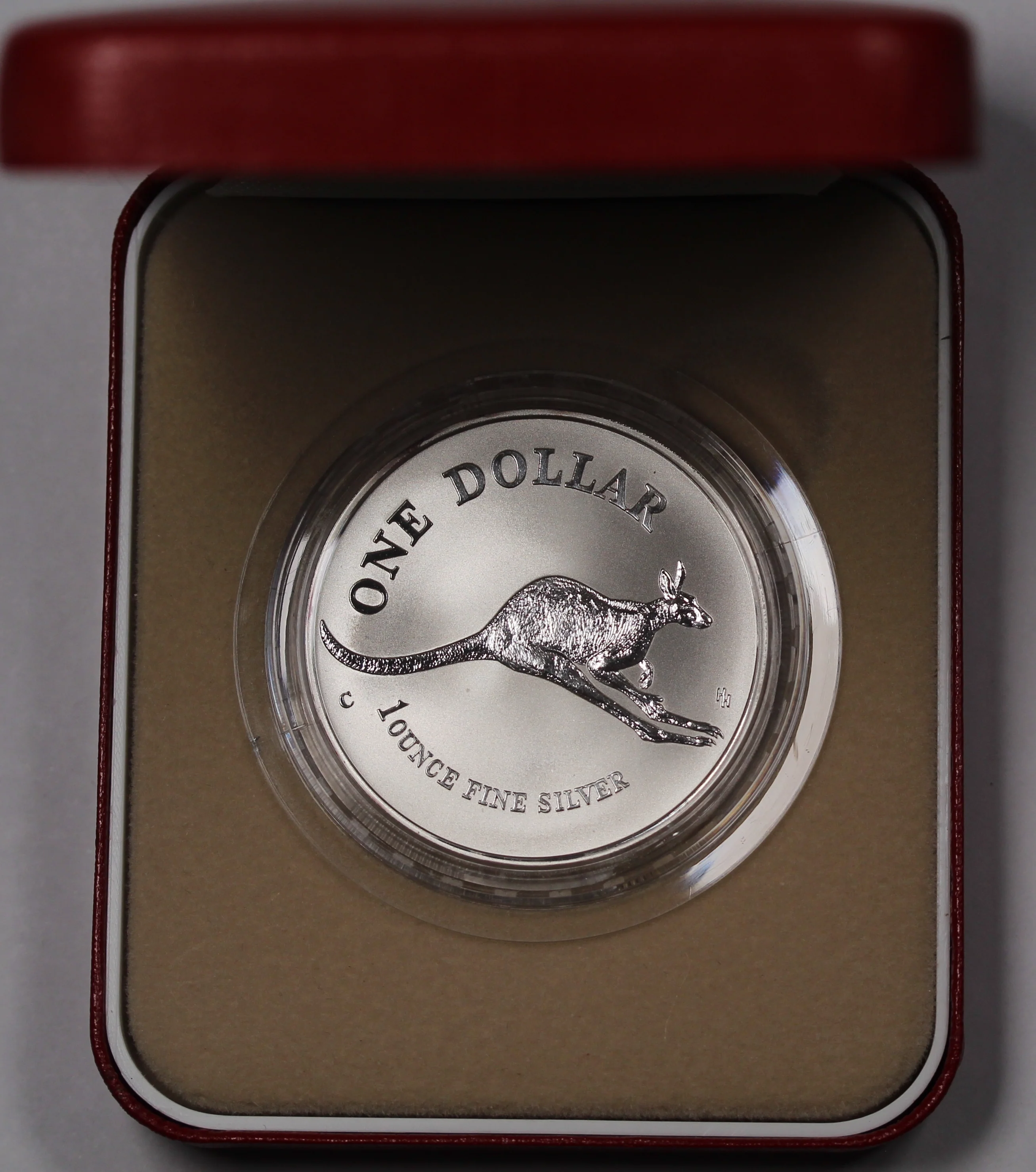 1994 Australian Kangaroo 1oz Silver Coin Sydney Coin Fair Issue - Image 2
